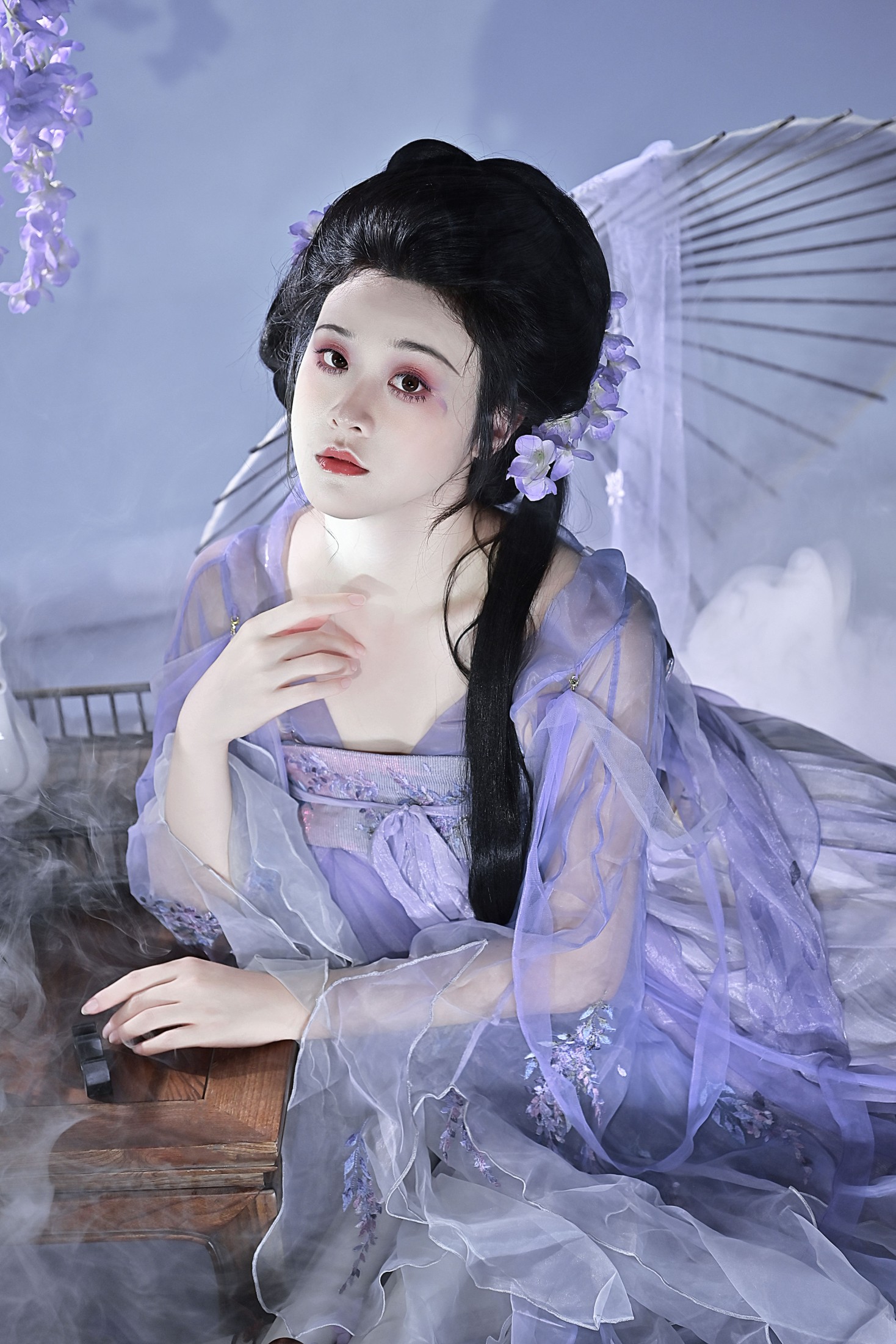 神赐杏杏 – 《紫藤少女》[22P] 插图3