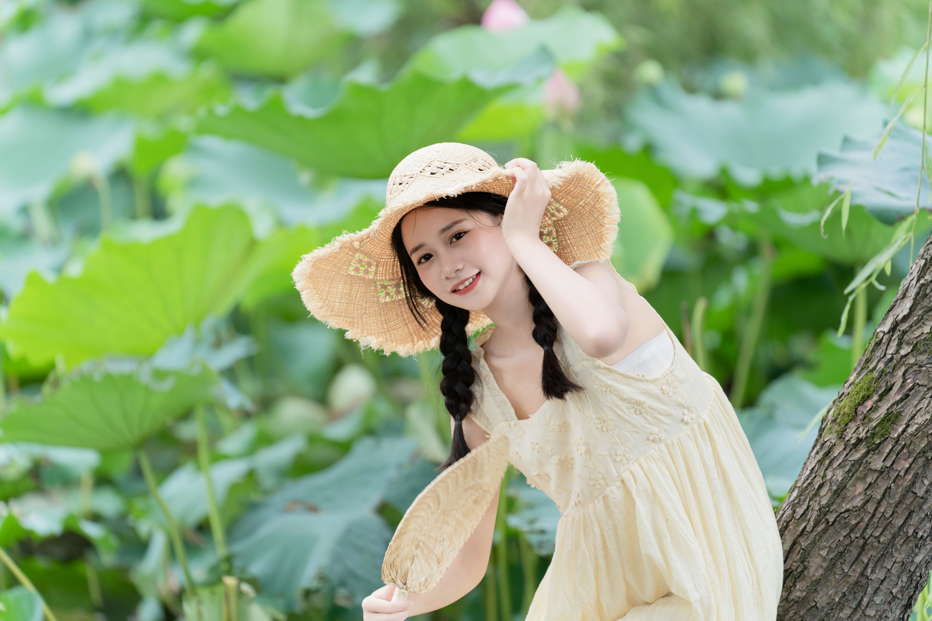 橙子舒 – 《炎炎夏日 荷花少女》[24P] 插图4