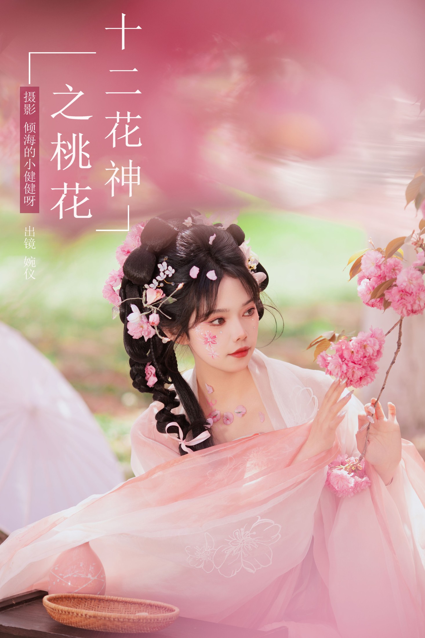 婉仪 – 《十二花神之桃花》[26P]-66COS