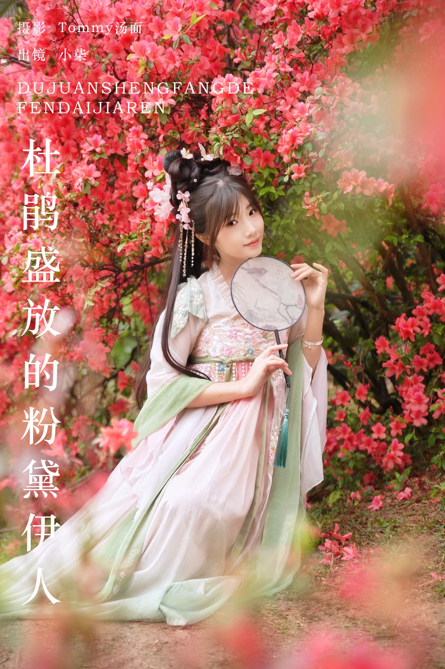 小柒 – 《杜鹃盛放的粉黛伊人》[22P]-66COS