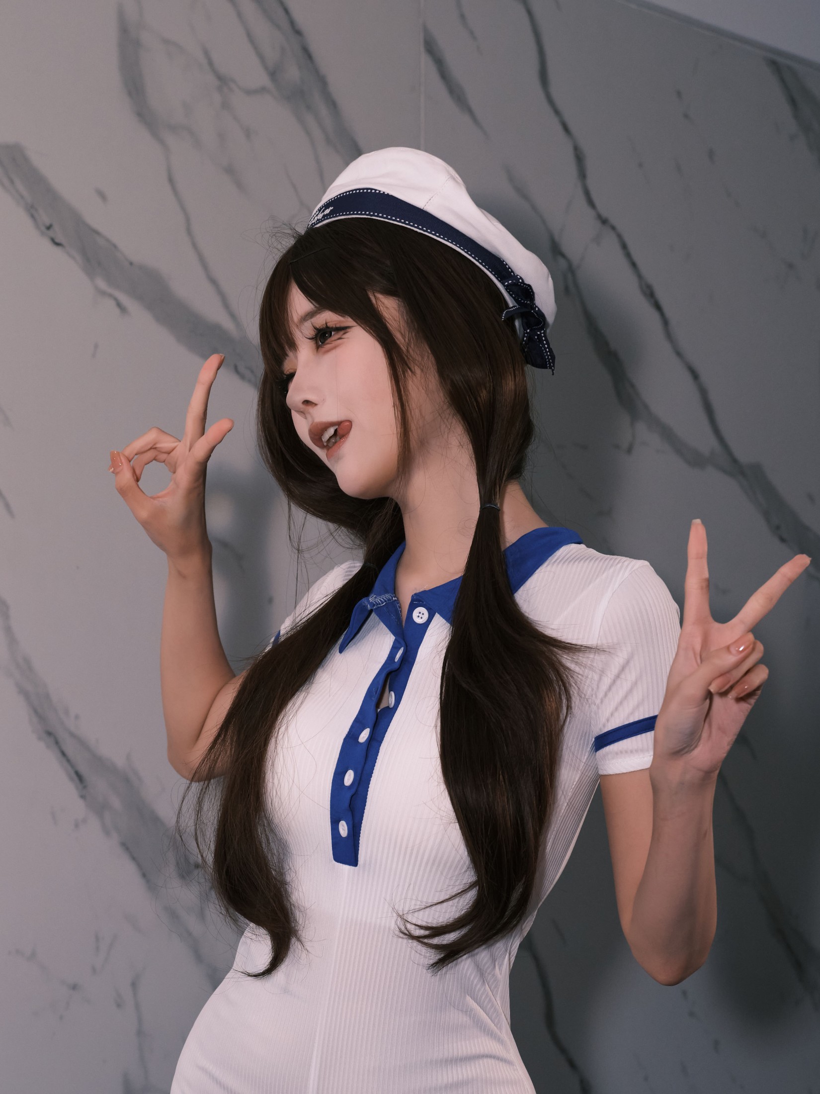 孟程程 – 《女水手的假日 白装棉袜版》[20P] 插图3