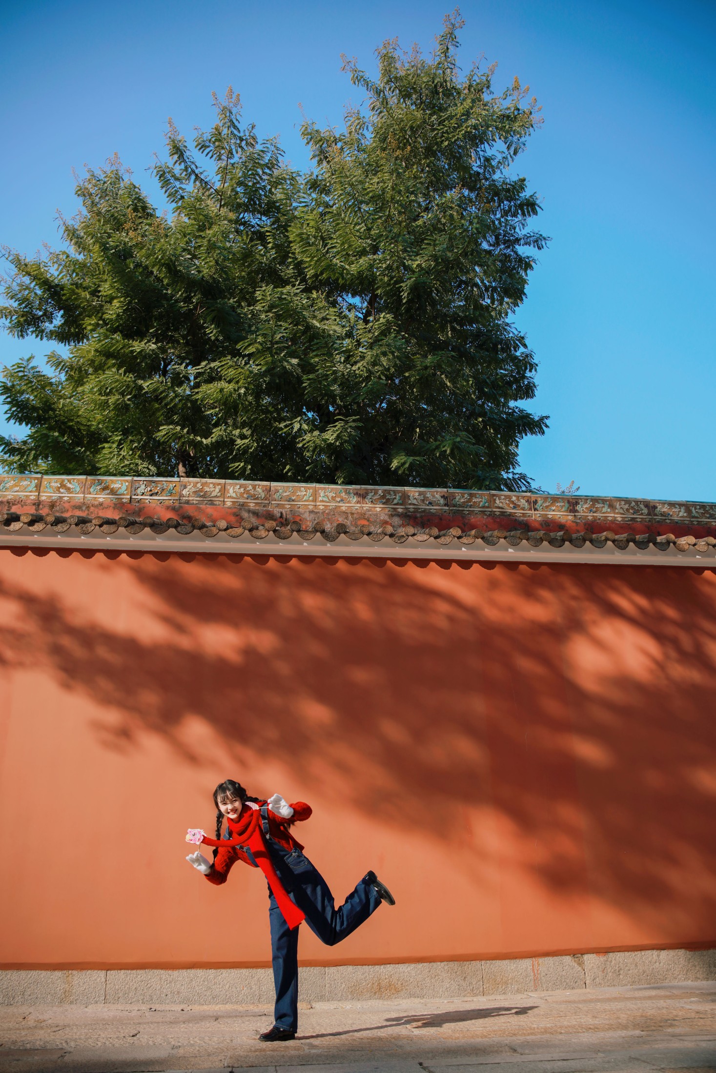 黛汐 – 《岁华新启，墨韵红墙间的少女绮梦》[50P] 插图4