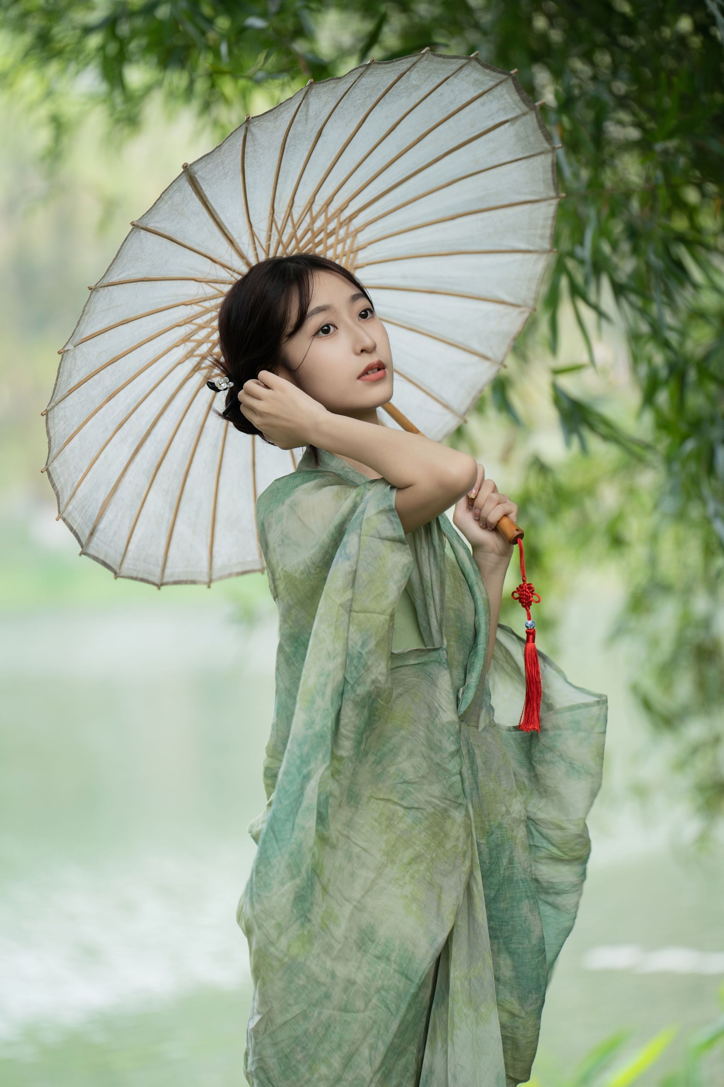 小何 – 《清冷绿色系新中式》[20P] 插图3