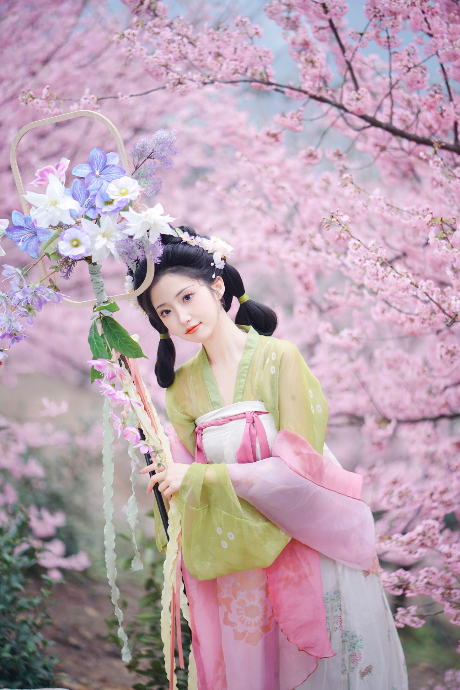 兔牙w – 《樱花少女》[20P]-66COS