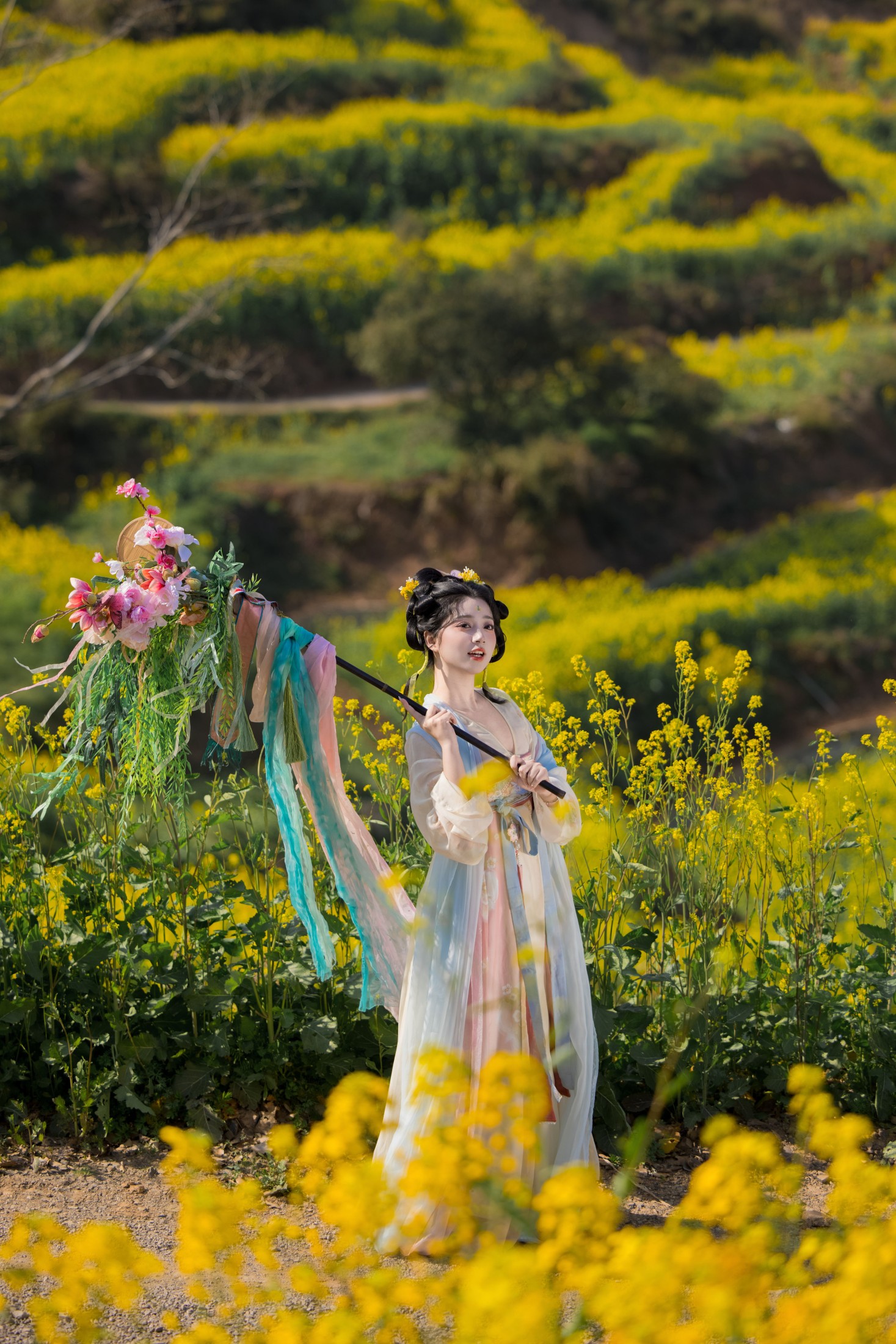 Yimi – 《油菜花与少女》[37P]-66COS