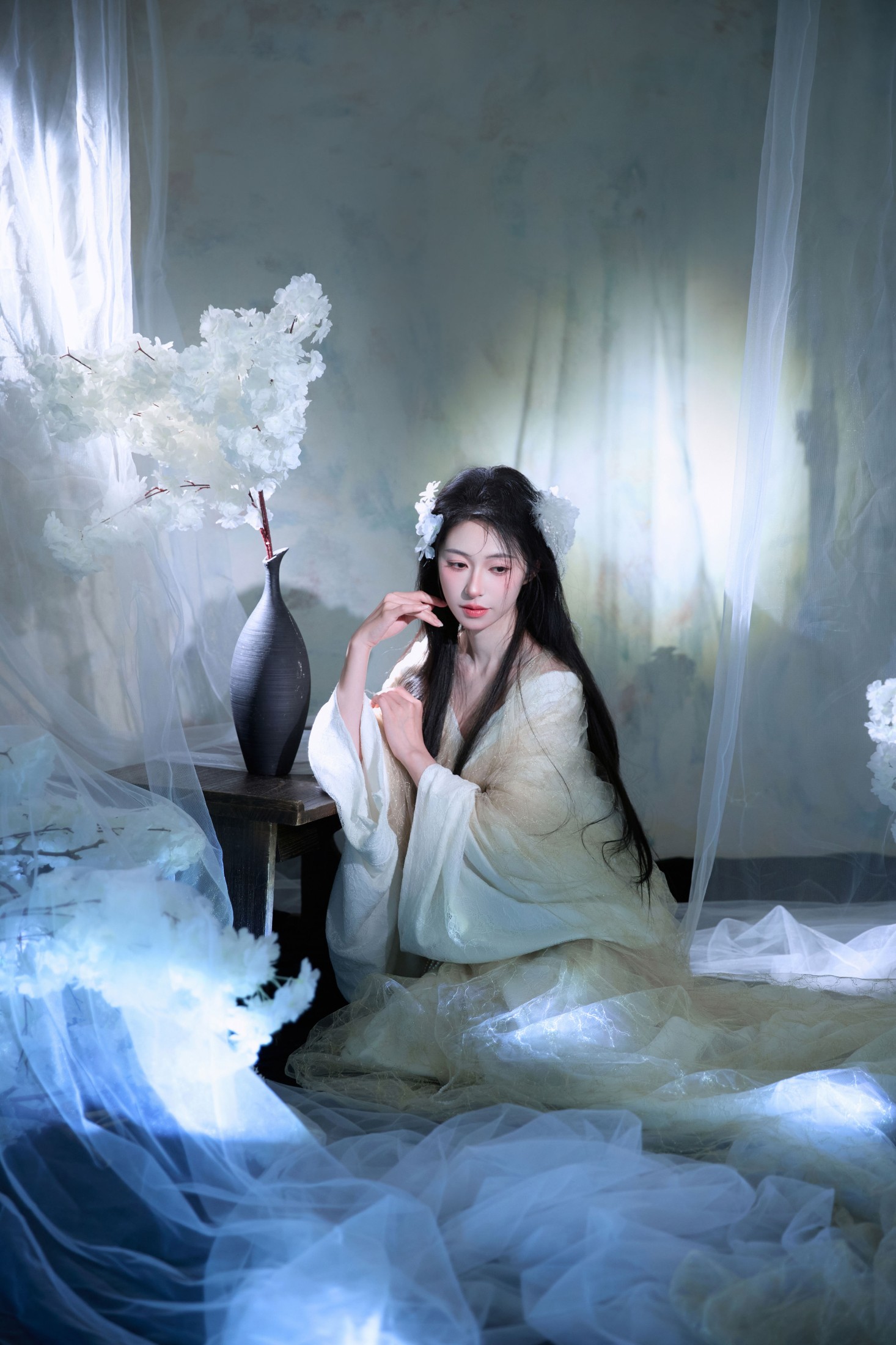 粉面姑娘 – 《梨花白》[14P]-66COS