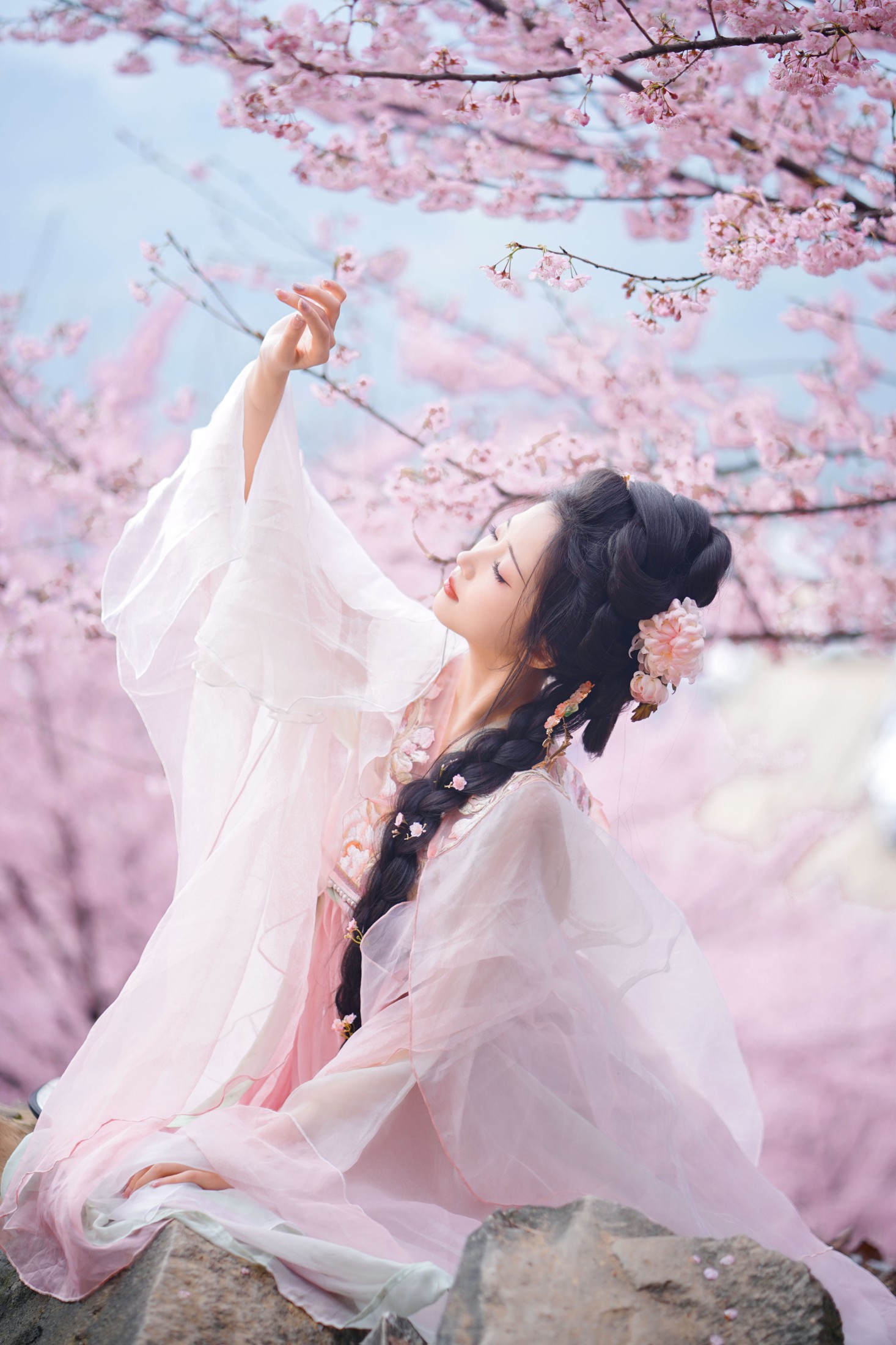 兔牙w – 《春日樱》[19P]-66COS