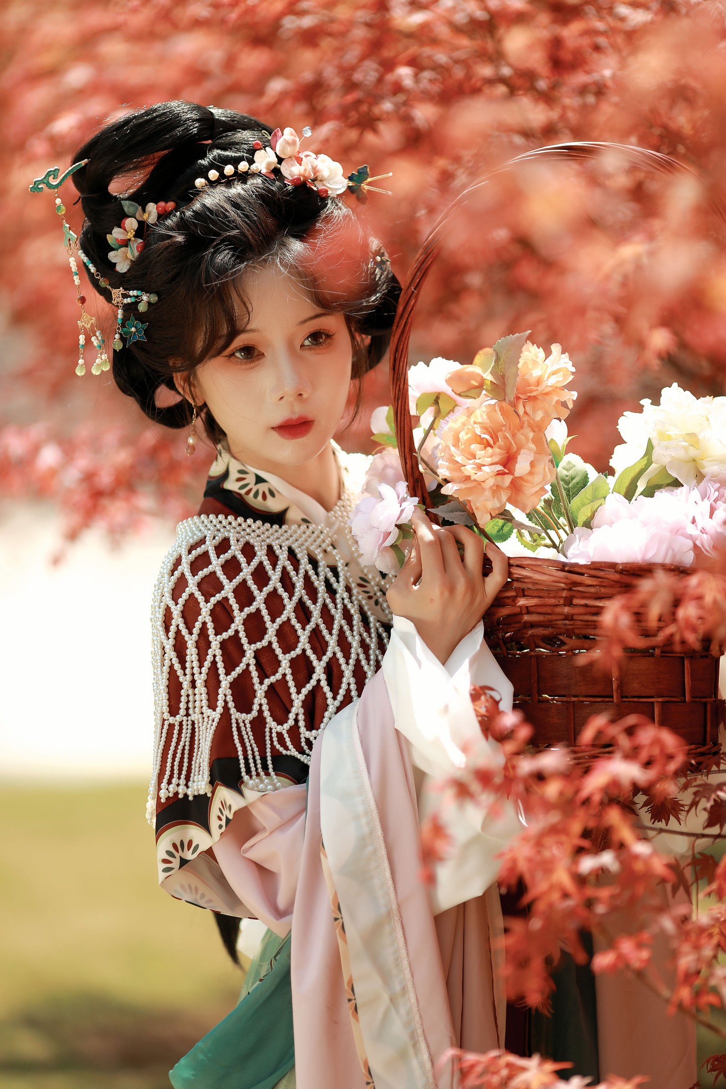 是三七呀 – 《枫叶仕女图》[15P] 插图3