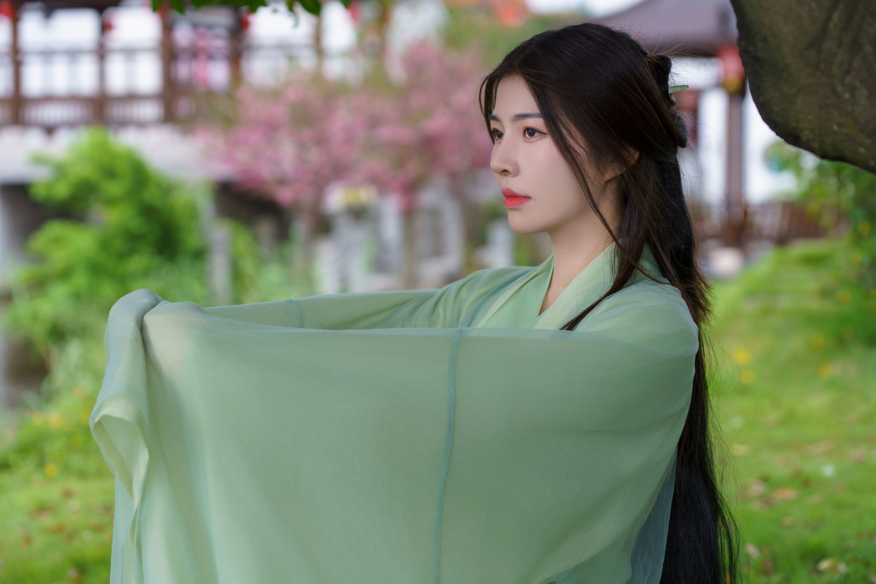 青葙女子 – 《绿衣幽梦：古韵风华集》[15P]-66COS