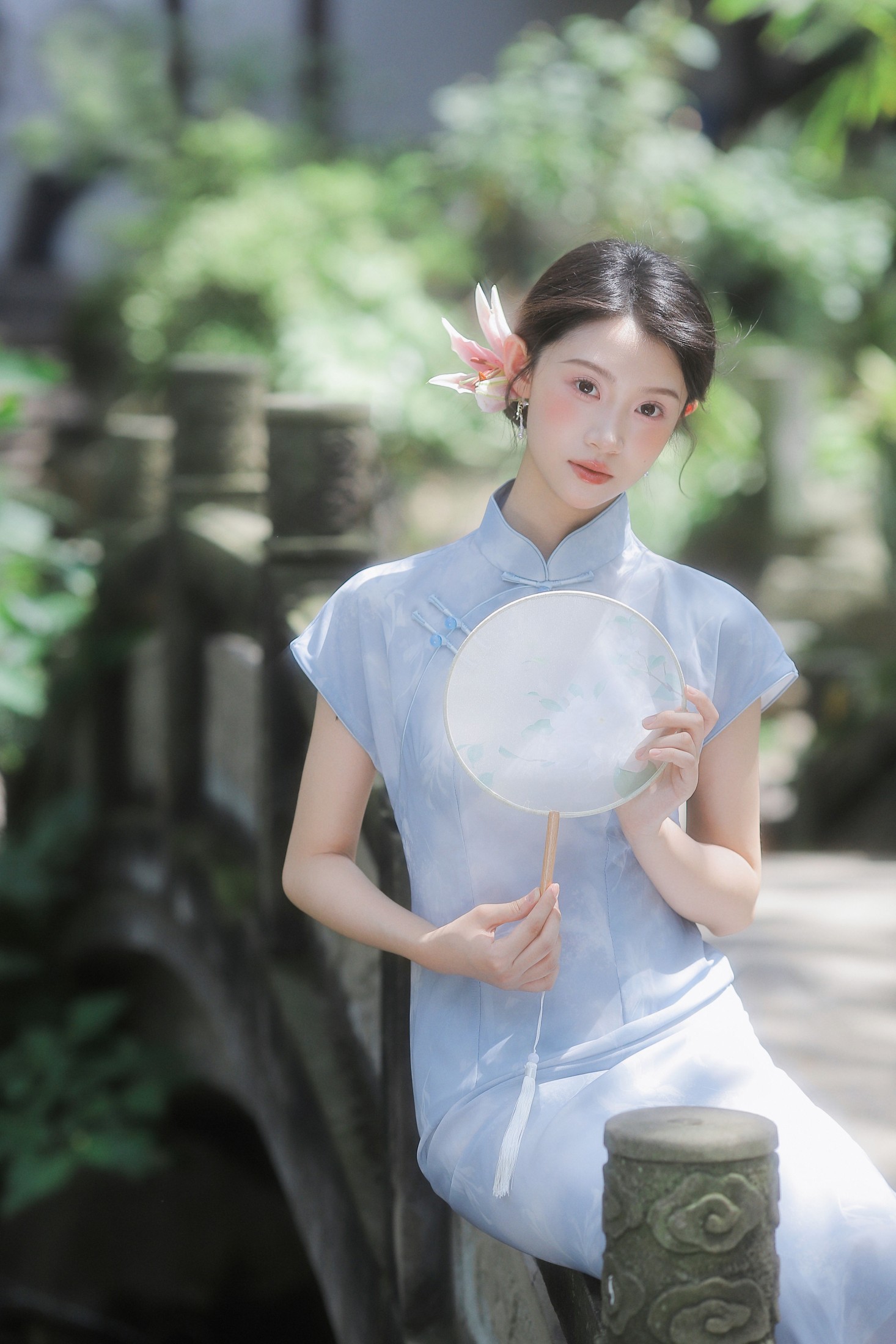 铜萱柒 – 《她是一朵清丽的百合花》[37P]-66COS