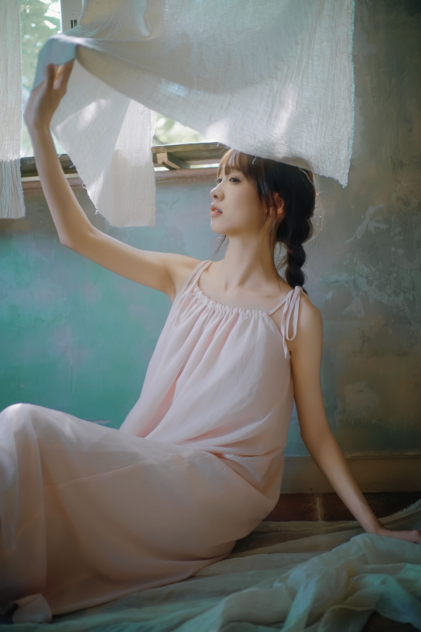 看不清小桂 – 《粉裙少女，海韵柔光》[41P] 插图3