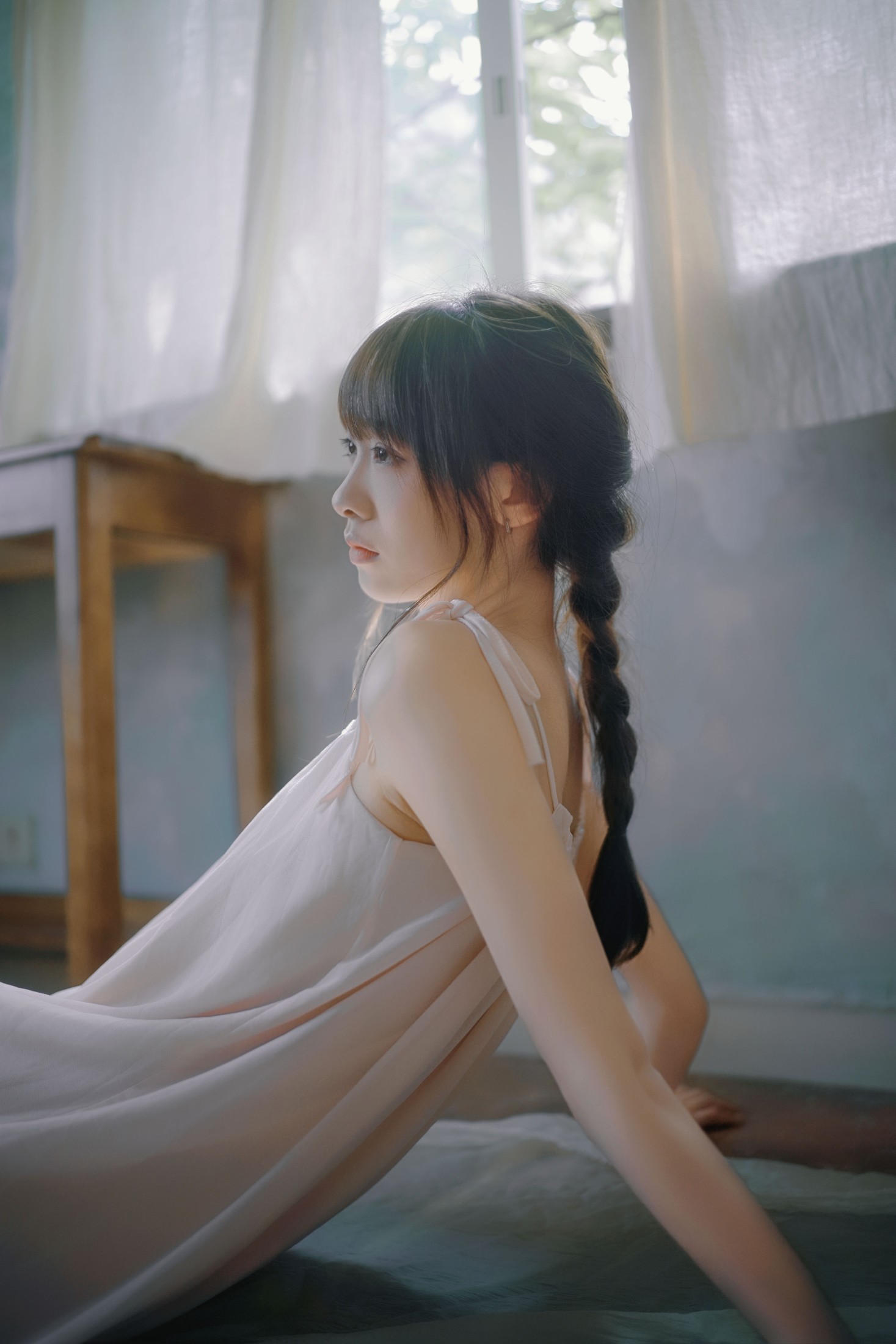 看不清小桂 – 《粉裙少女，海韵柔光》[41P]-66COS