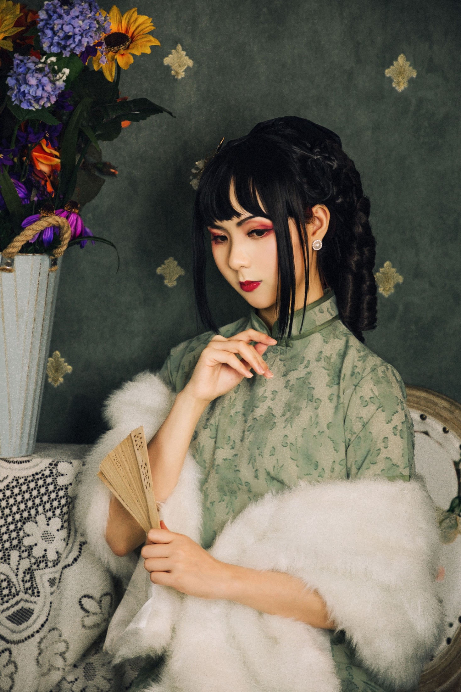 明鸽儿 – 《在世间，唯有美女和旗袍不可辜负。》[20P]-66COS