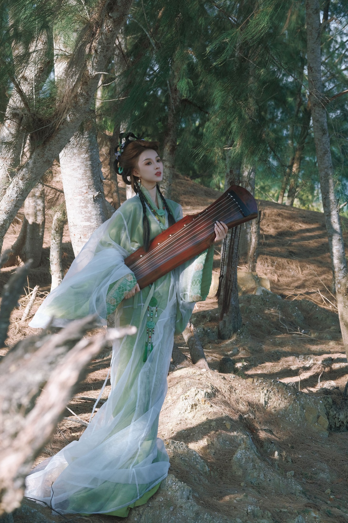 田田 – 《浮光绿影》[20P]-66COS