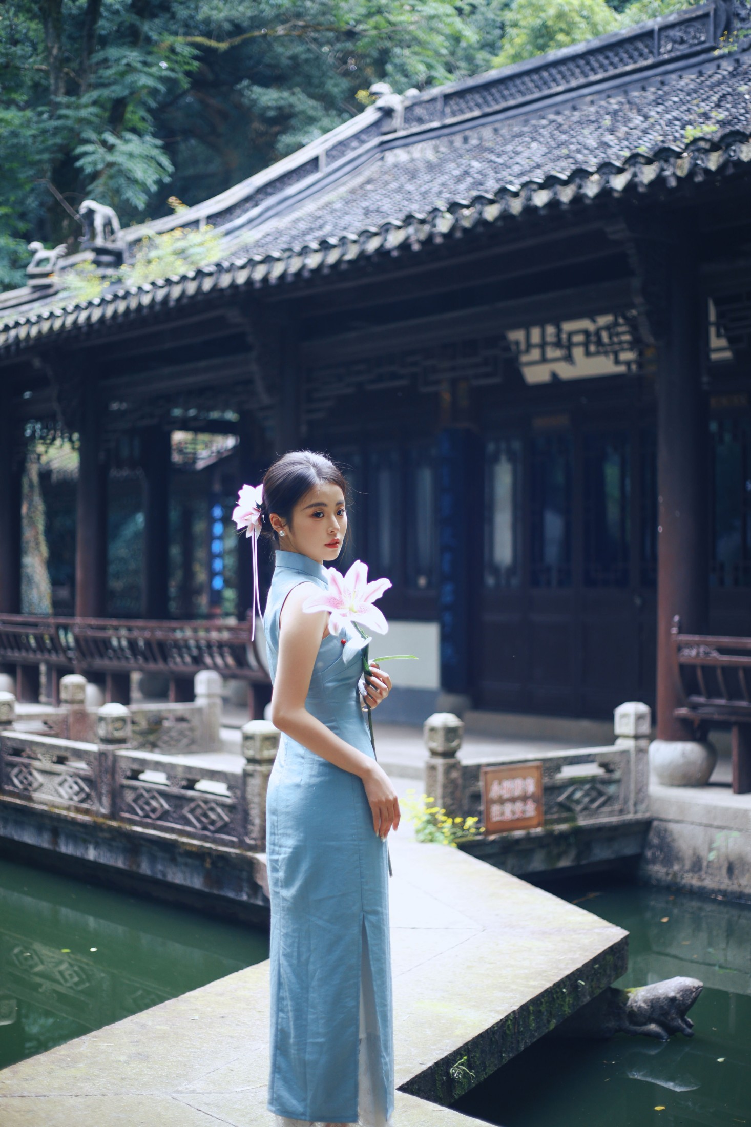 小蓝 – 《越王台旗袍新中式》[31P] 插图4