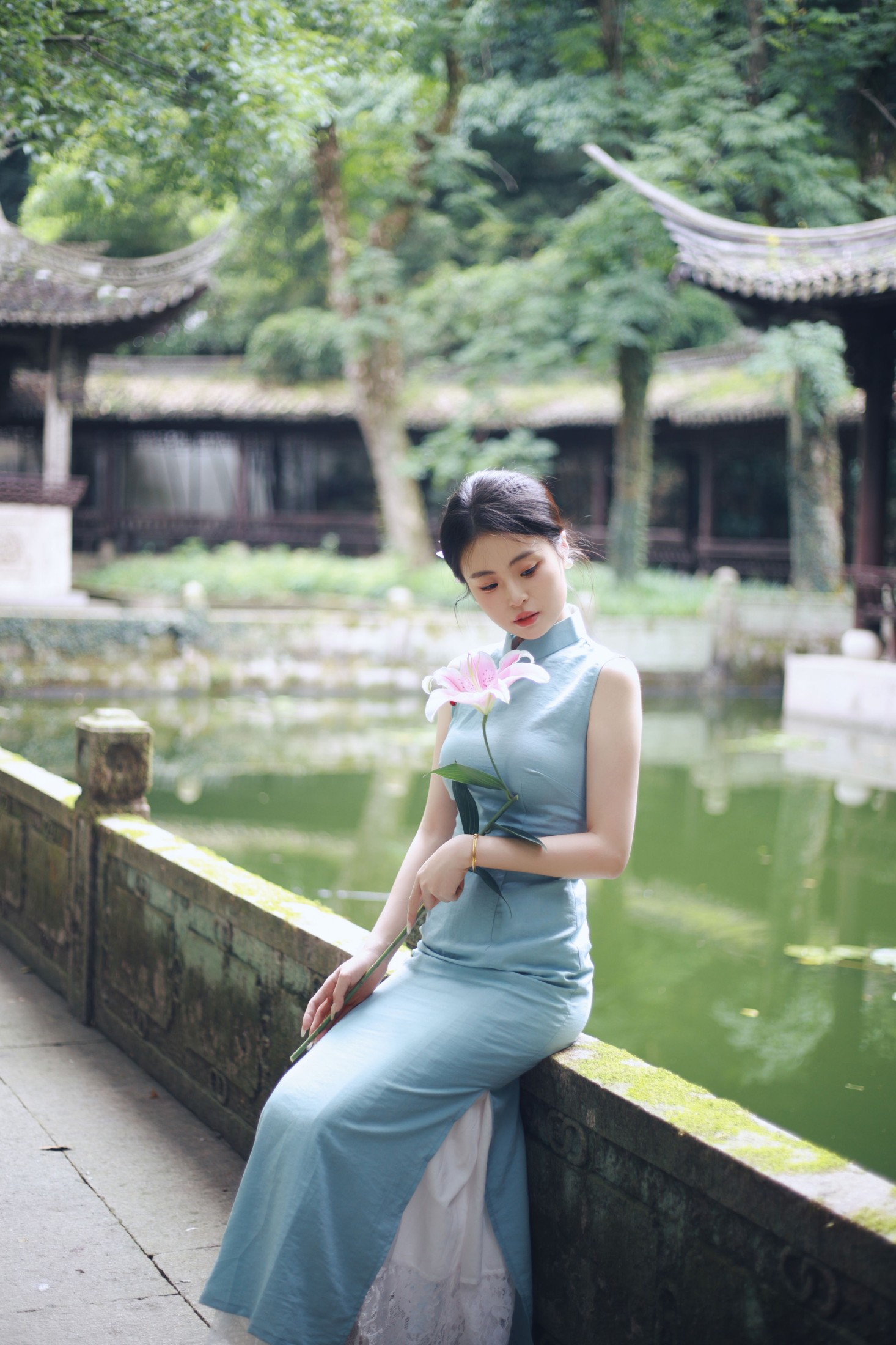 小蓝 – 《越王台旗袍新中式》[31P] 插图2