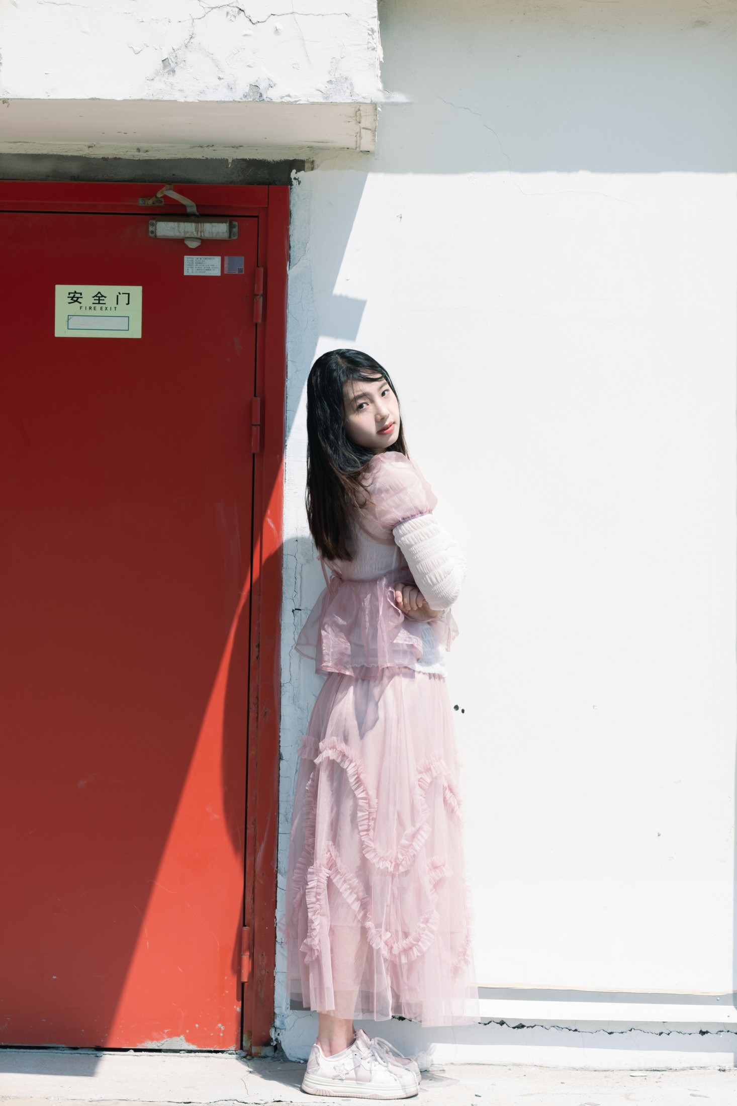 粉色少女 – 《天台邂逅 | 日系少女的梦幻诗篇》[21P] 插图4