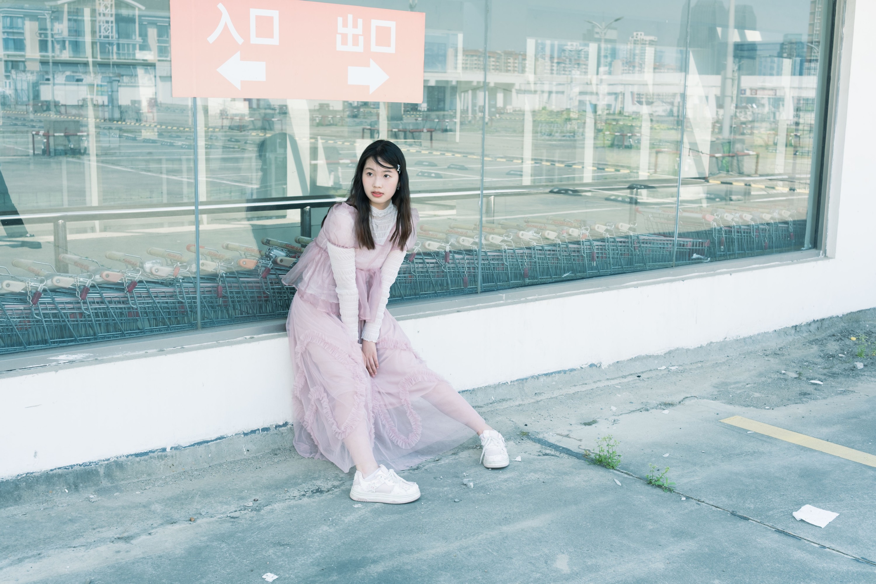 粉色少女 – 《天台邂逅 | 日系少女的梦幻诗篇》[21P]-66COS