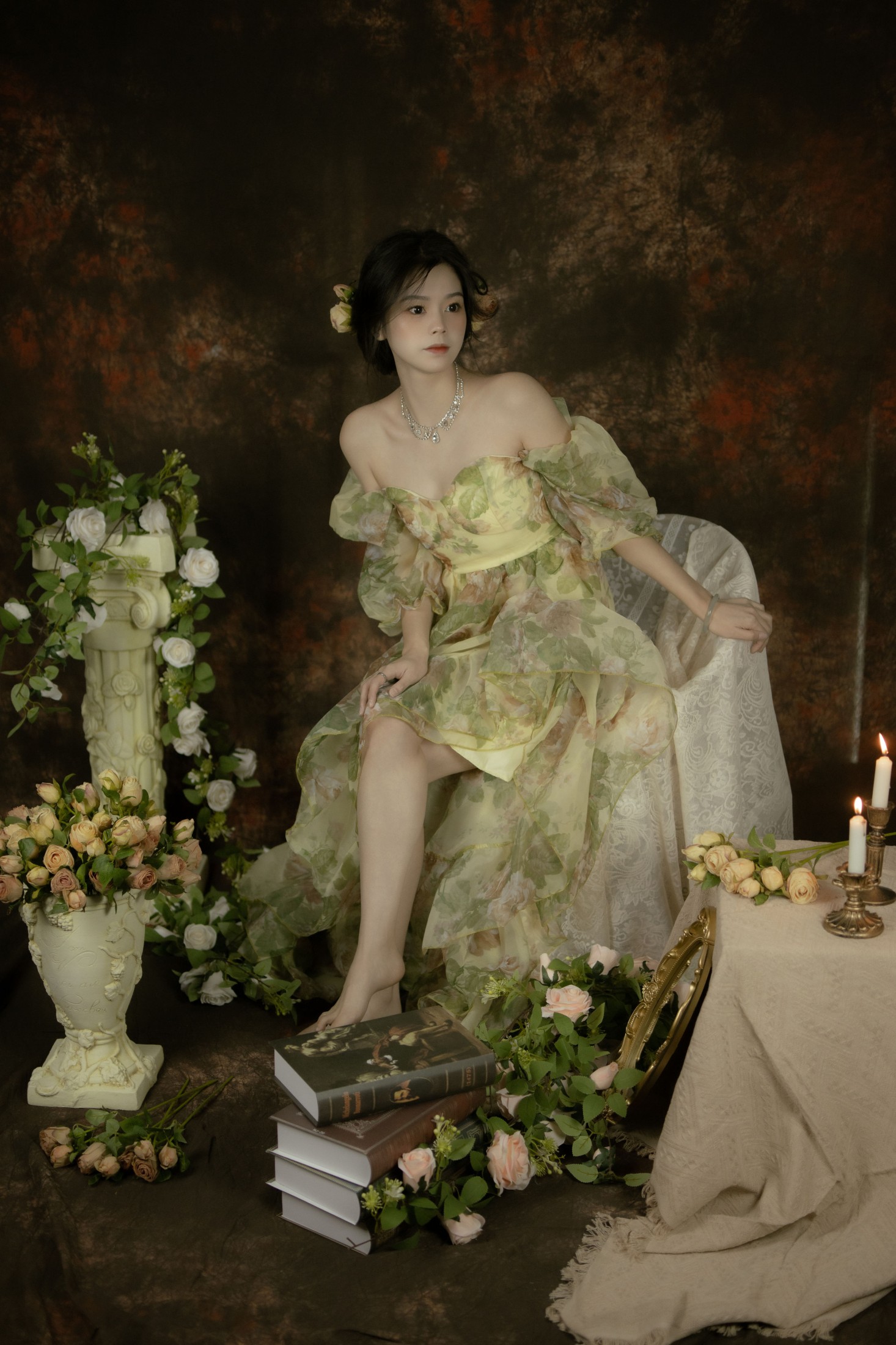 焱 – 《画中花》[47P]-66COS
