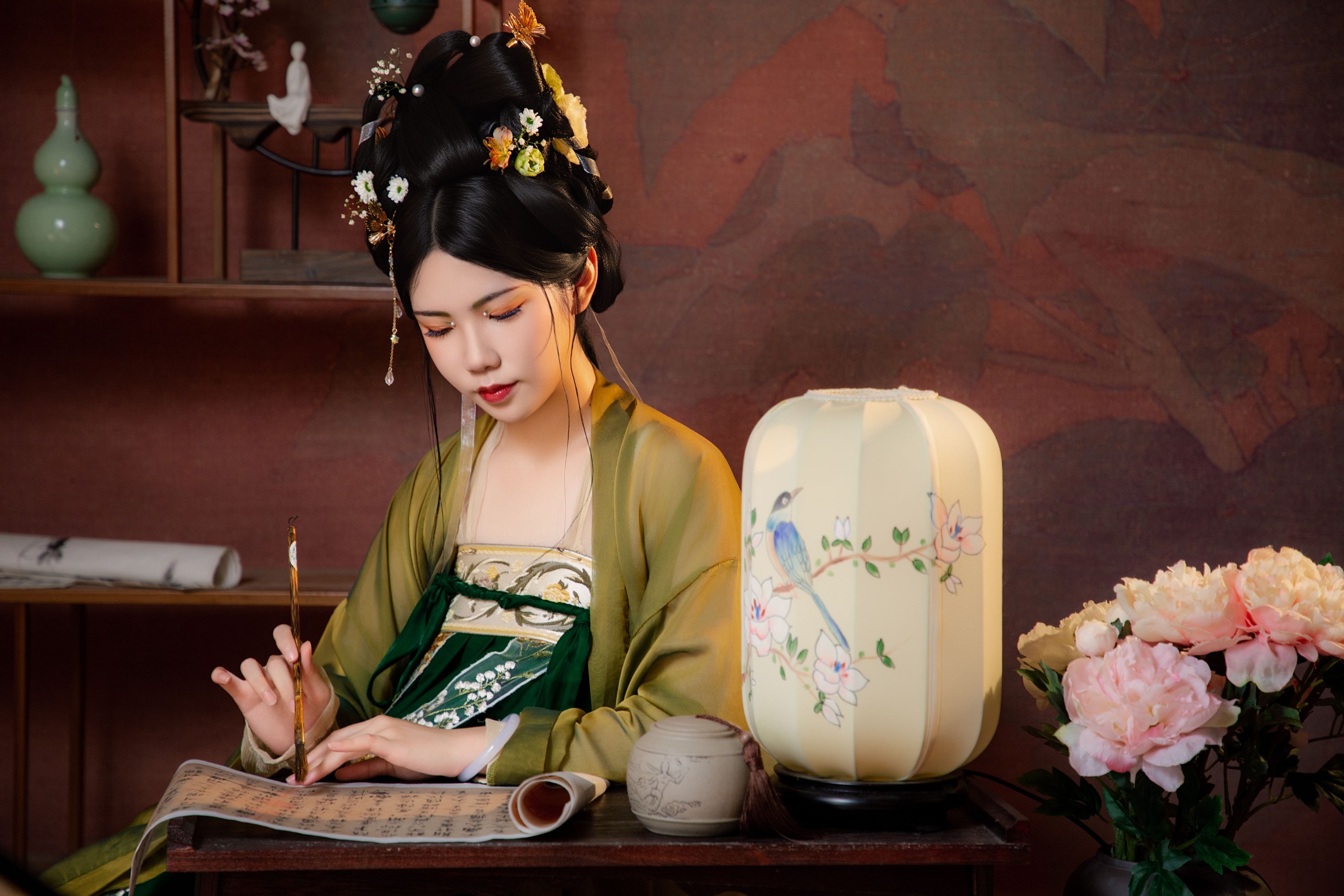 胖头鱼 – 《梧桐深院锁清秋》[17P]-66COS