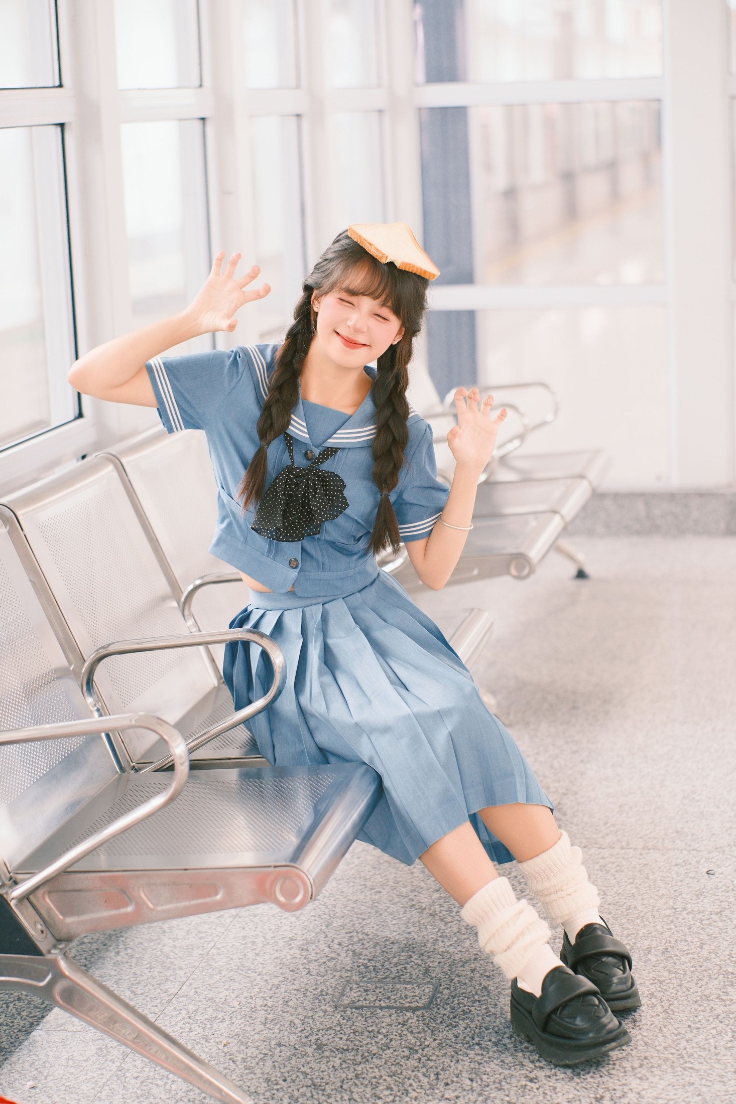 夏芋小年 – 《蓝色系jk》[19P] 插图2