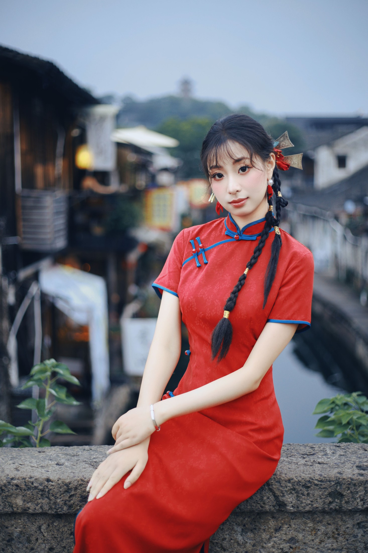 小u – 《书圣故里江南水乡旗袍》[23P]-66COS