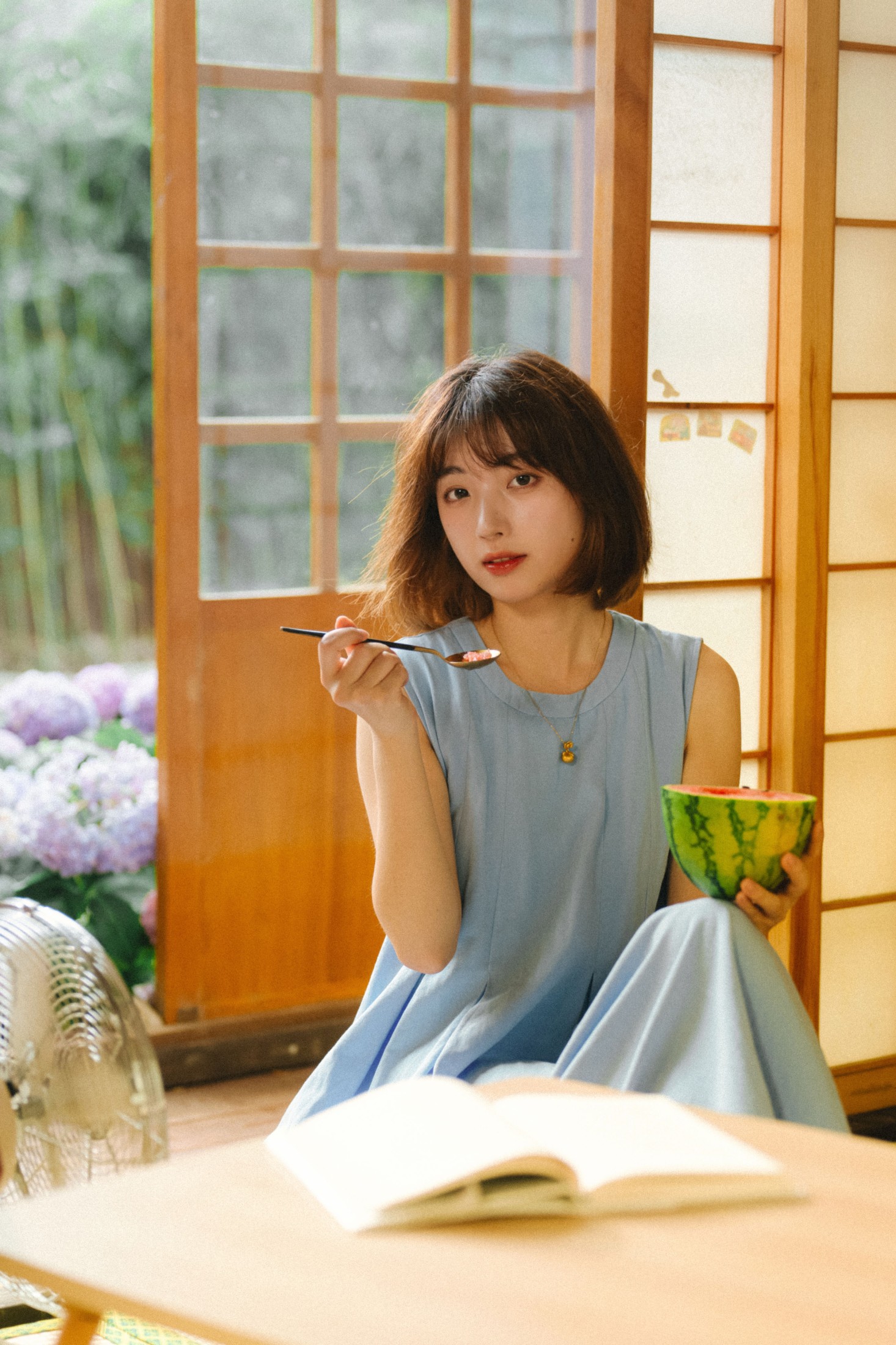 麻薯旎子 – 《尝一口西瓜味的夏天～》[60P]-66COS