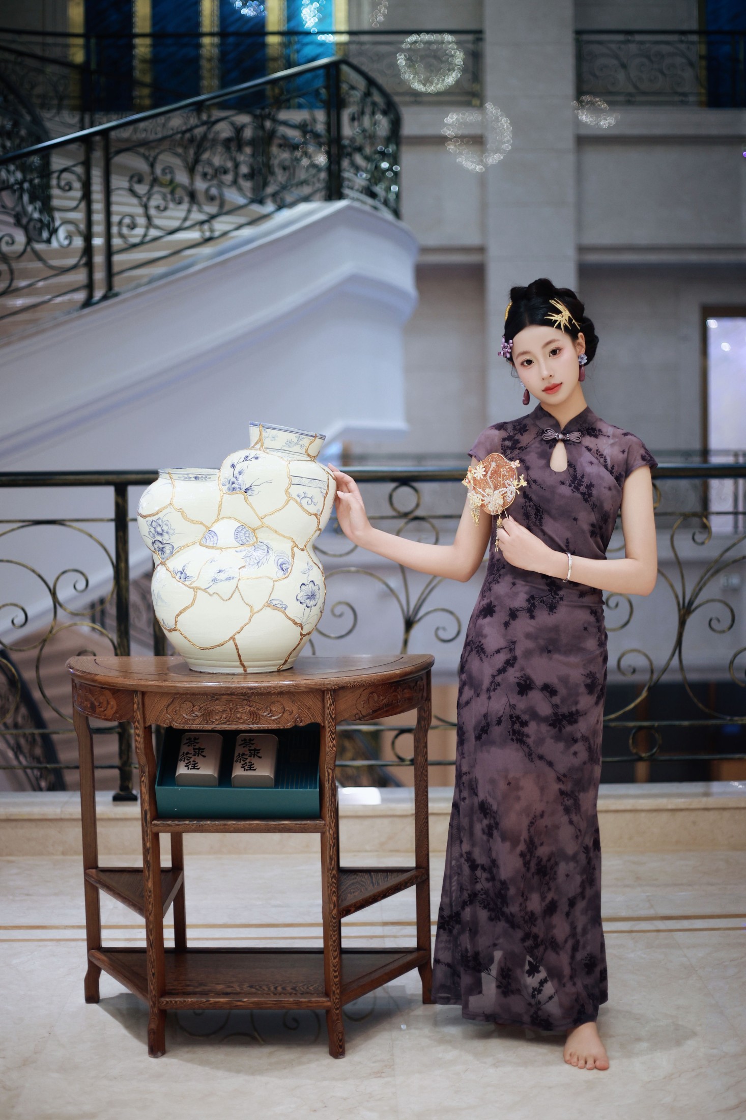 小u – 《一抹紫色韵味》[26P]-66COS