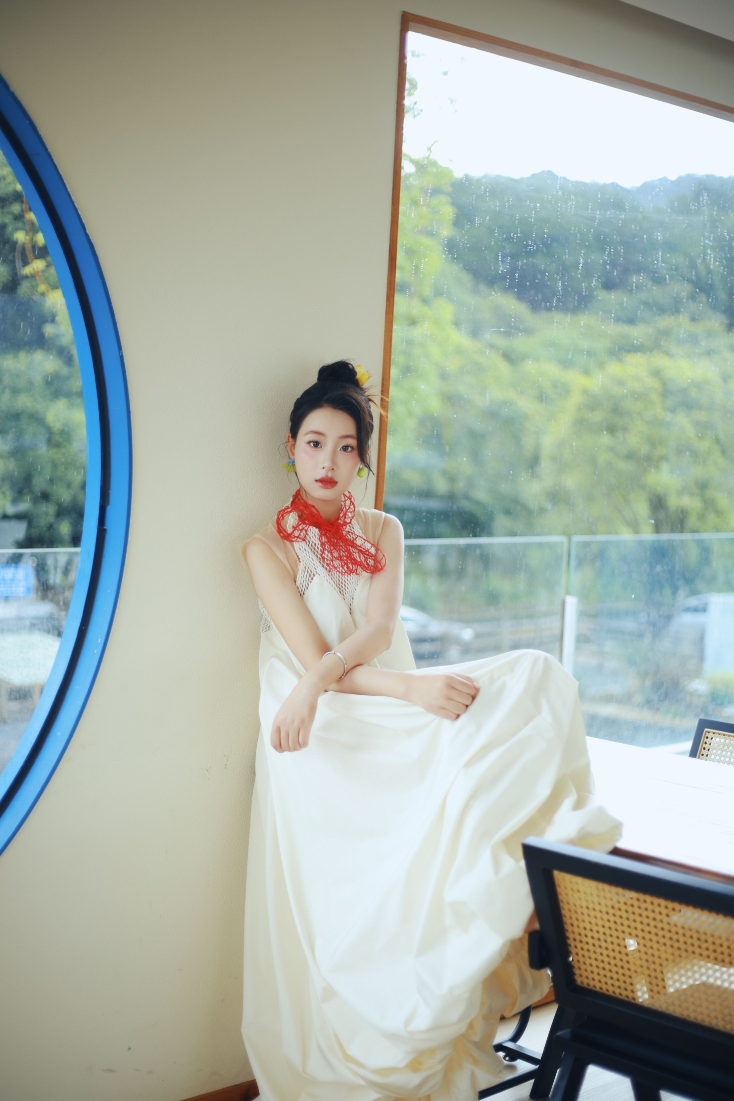 小u – 《下雨天的安静氛围》[46P]-66COS