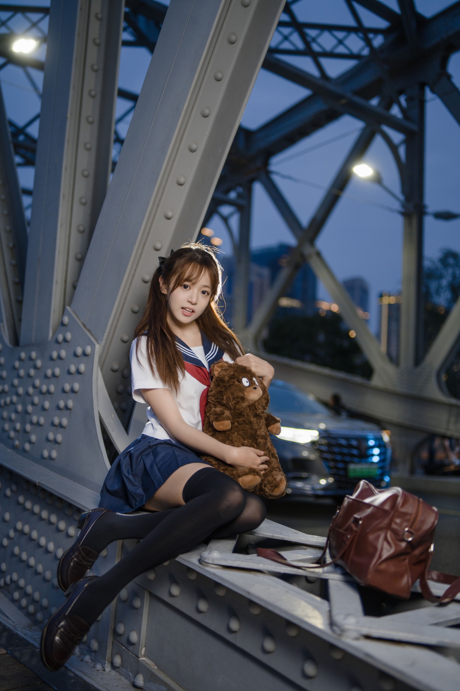 小亿 – 《蓝调jk小可爱》[50P] 插图3