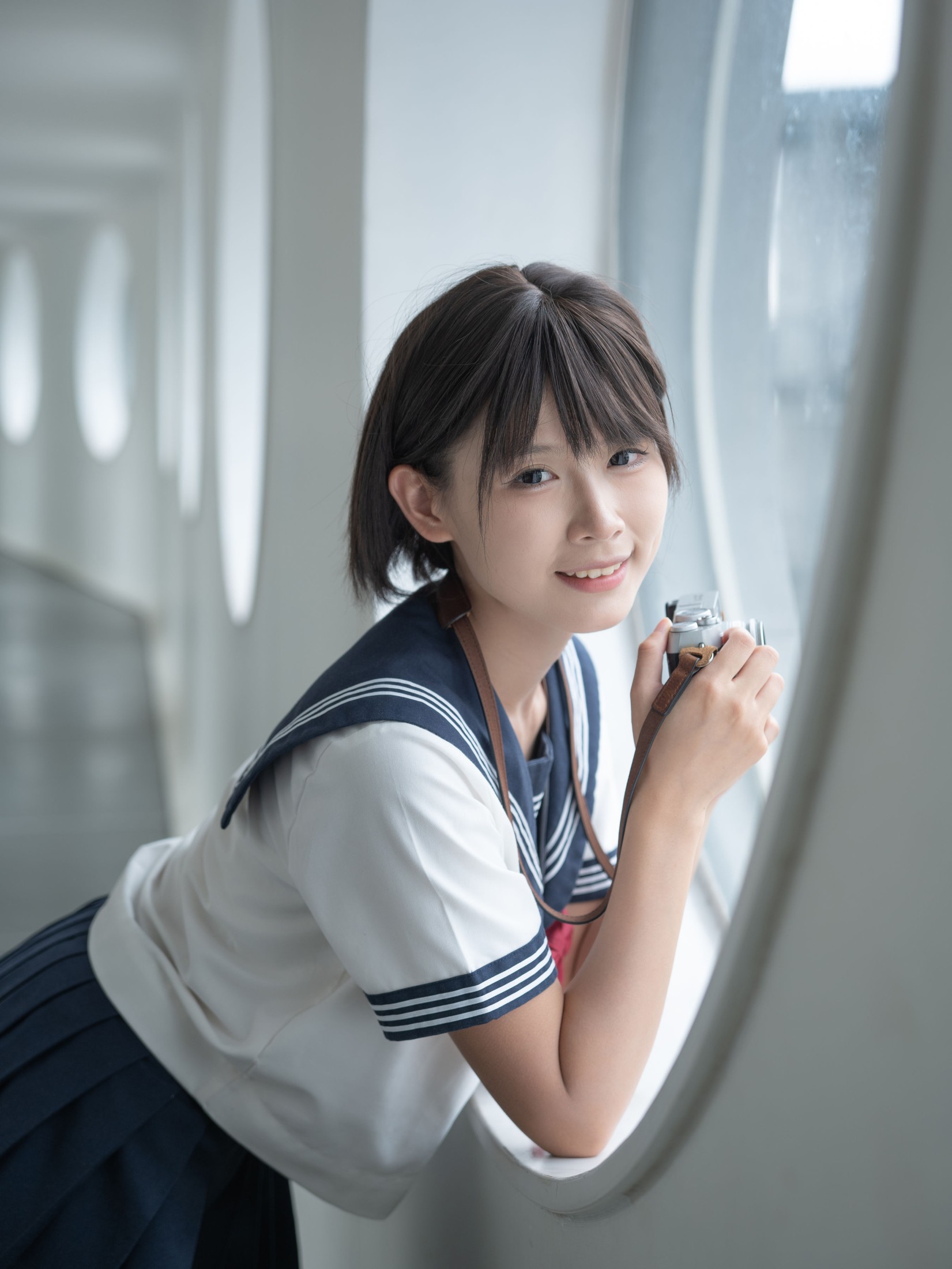 喜欢kimo真不错 – 《制服少女：夏天与清风的碎片》[52P] 插图4