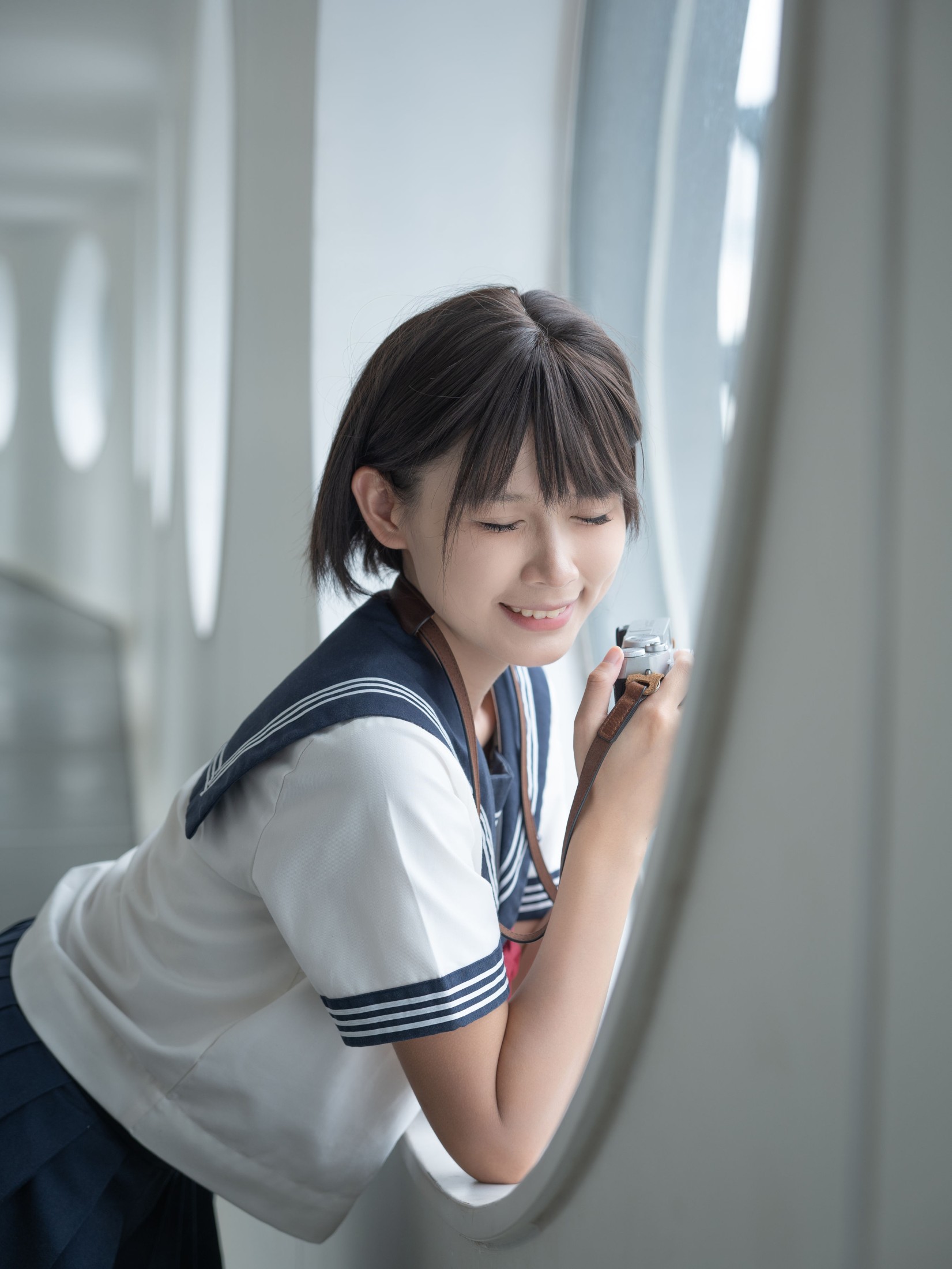 喜欢kimo真不错 – 《制服少女：夏天与清风的碎片》[52P] 插图5