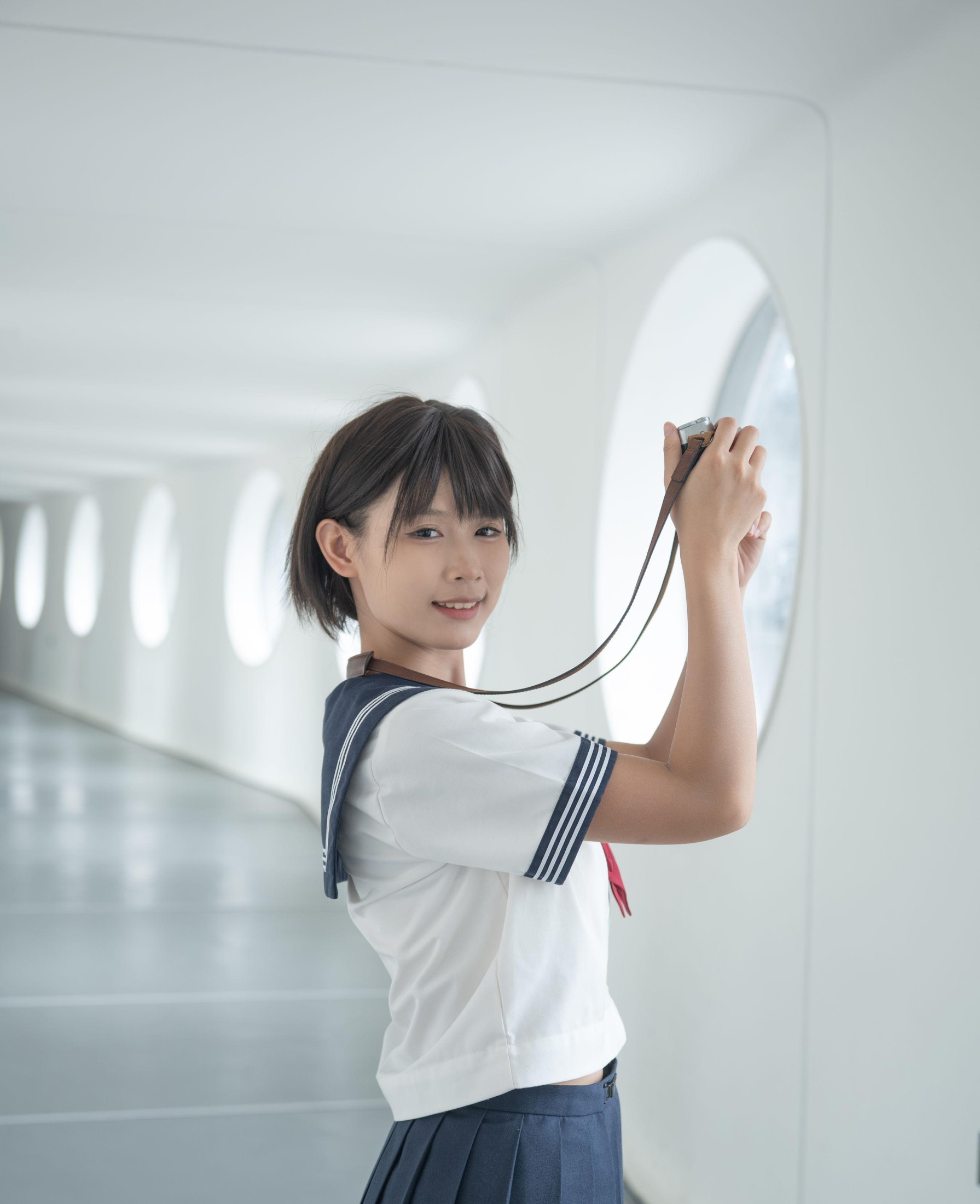 喜欢kimo真不错 – 《制服少女：夏天与清风的碎片》[52P] 插图2