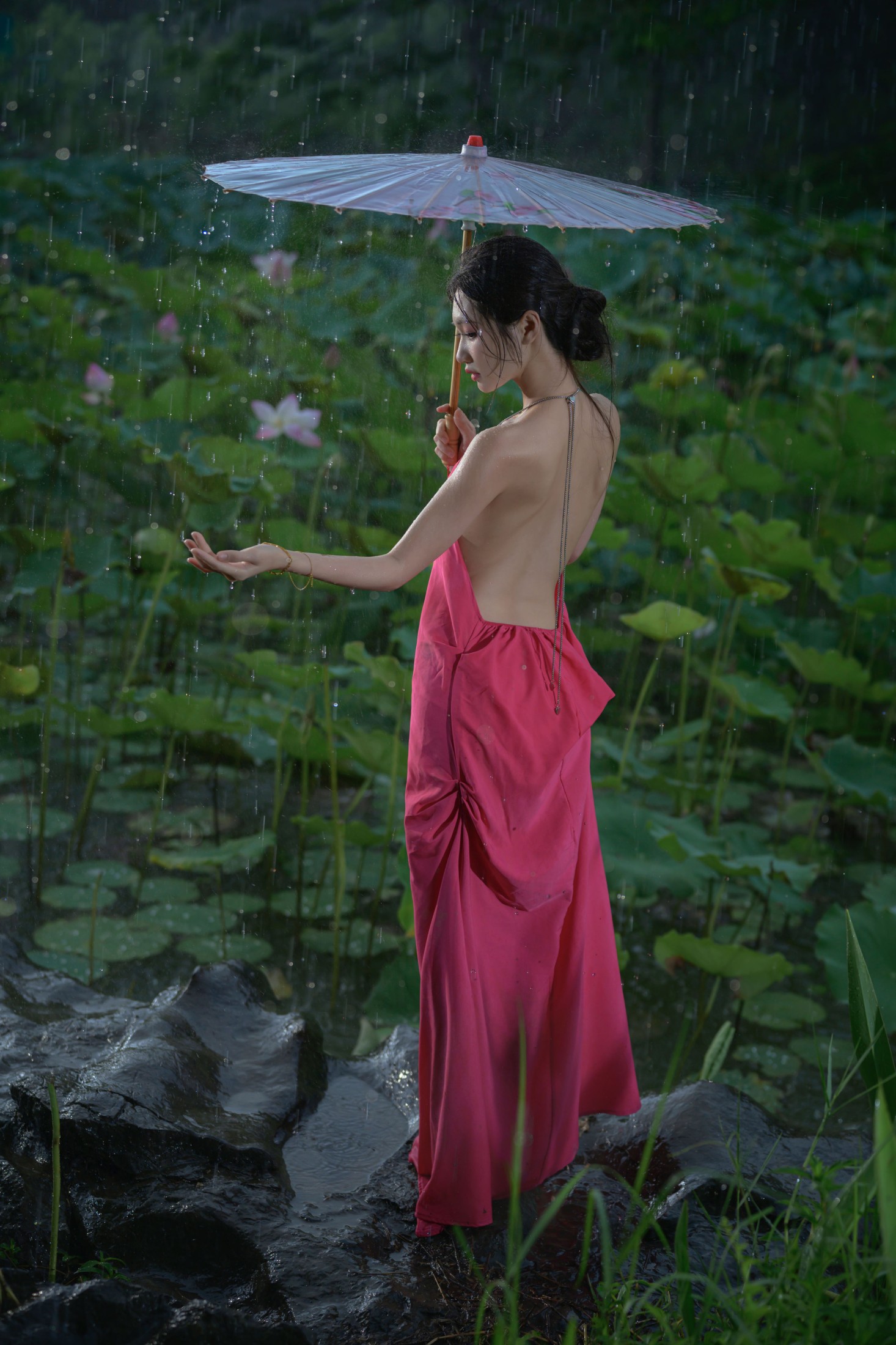 瑾瑾吖 – 《雨荷》[17P] 插图4