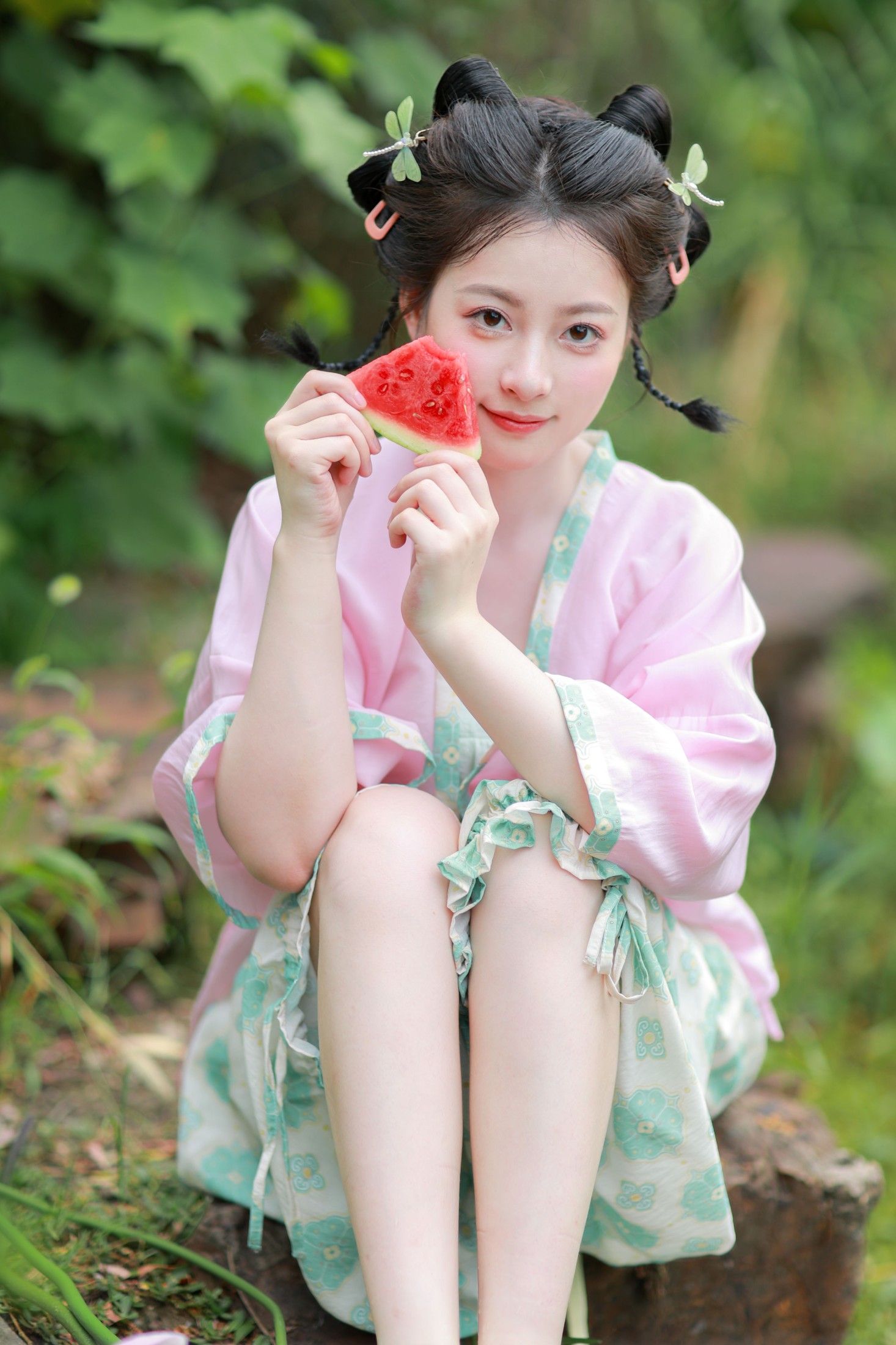 小猫鱼干 – 《树荫照水弄晴柔，闲看蜻蜓立荷头》[13P] 插图5