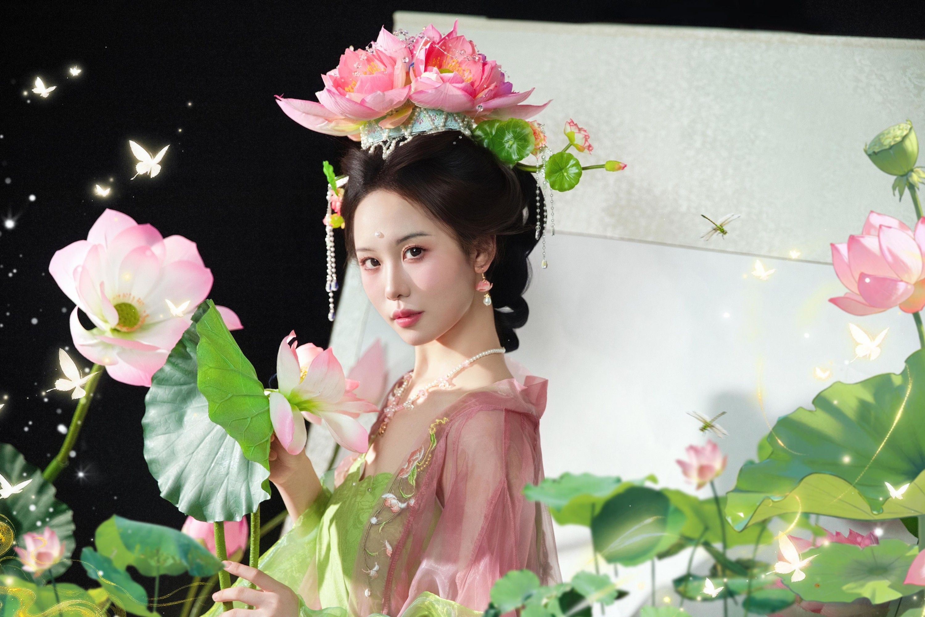 憨憨婷… – 《画中仙之荷花仙子》[20P]-66COS