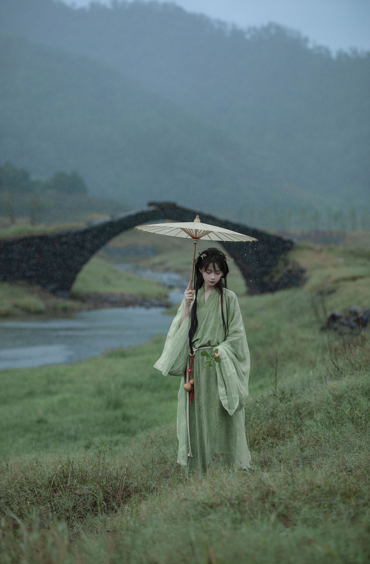 奇迹绣绣 – 《悠悠远山暮 ，独向白云归。》[14P]-66COS