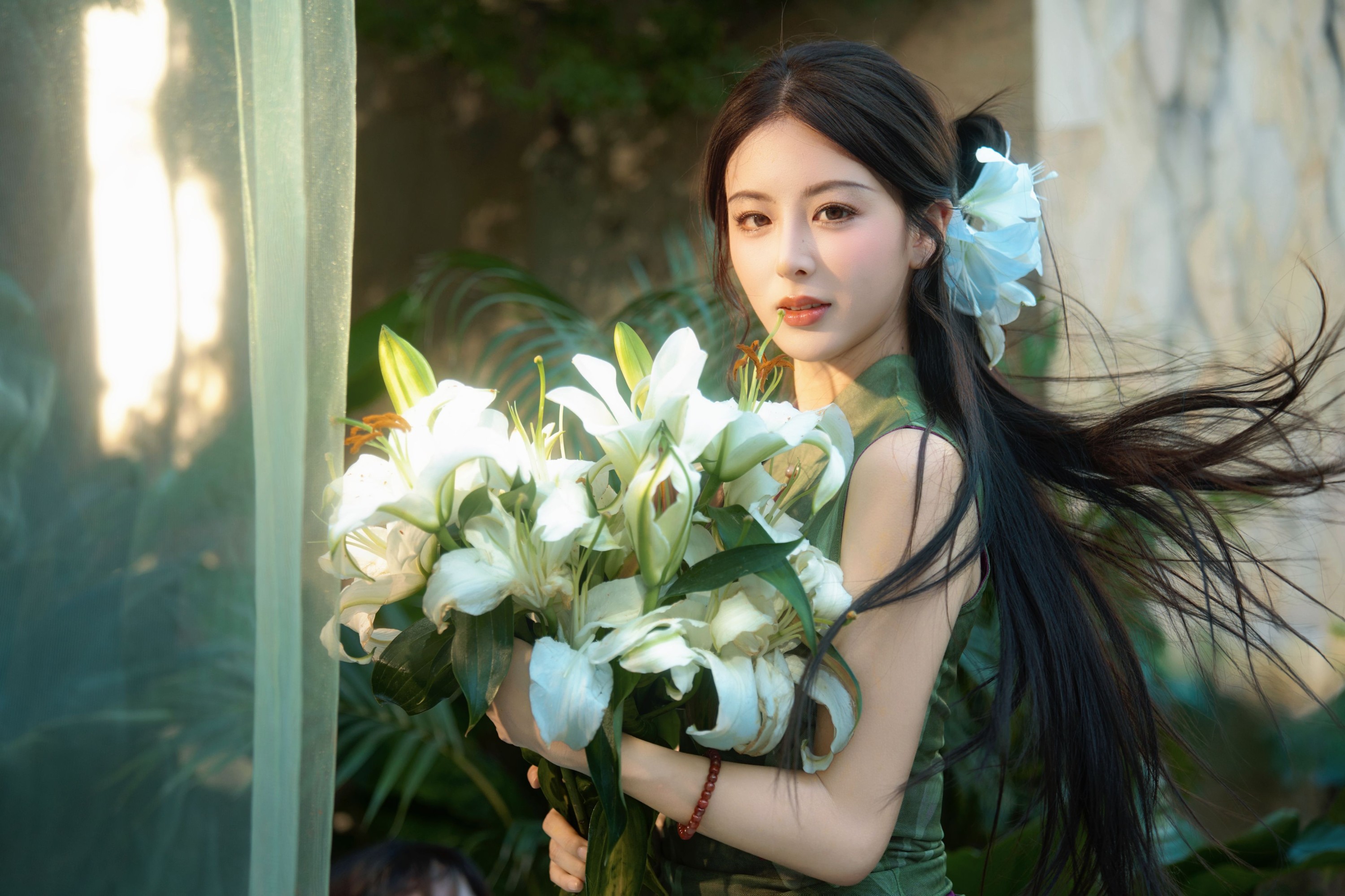 言欢 – 《不与花同梦》[13P]-66COS