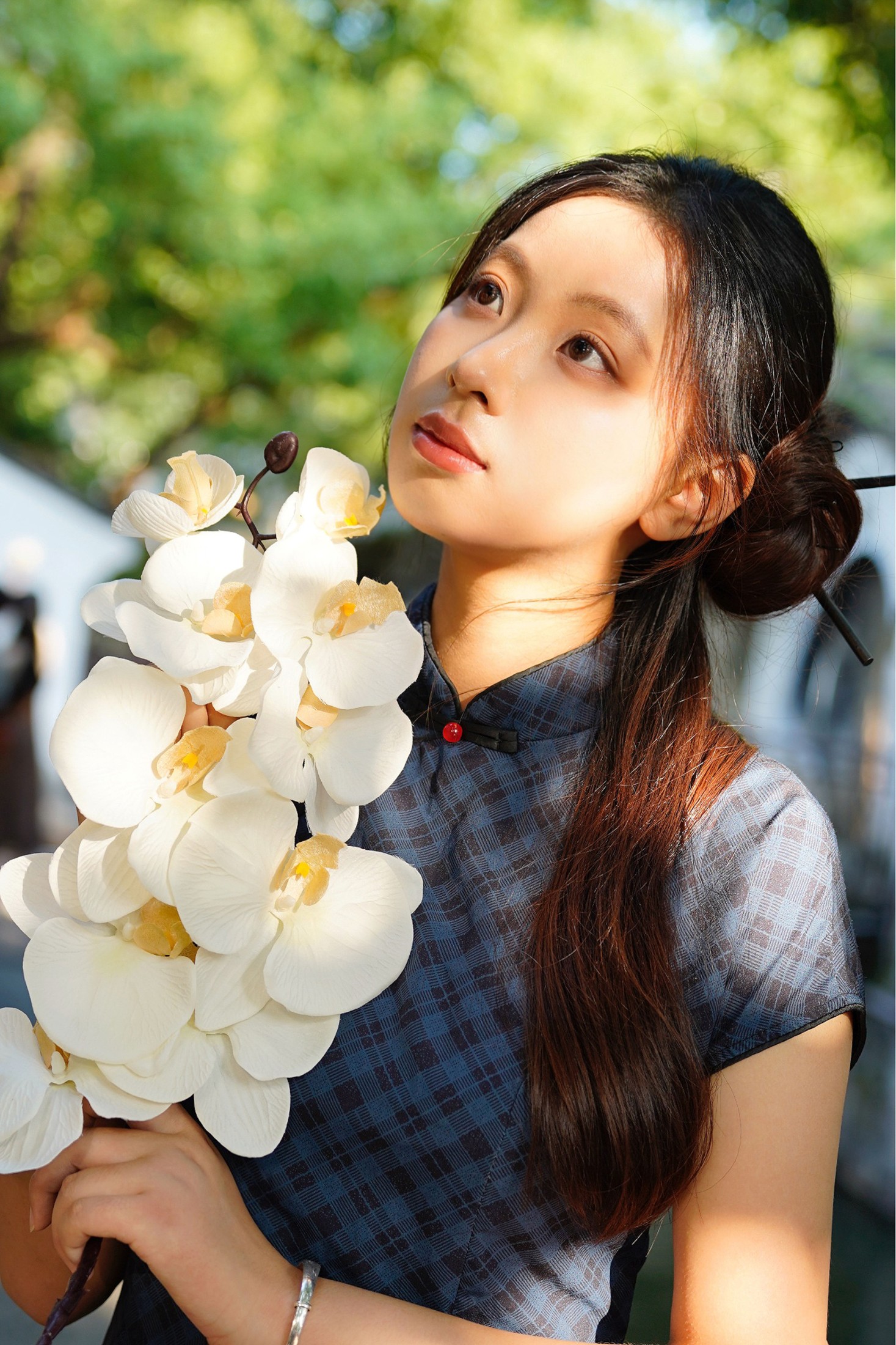 小u – 《蓝色江南旗袍》[19P] 插图3