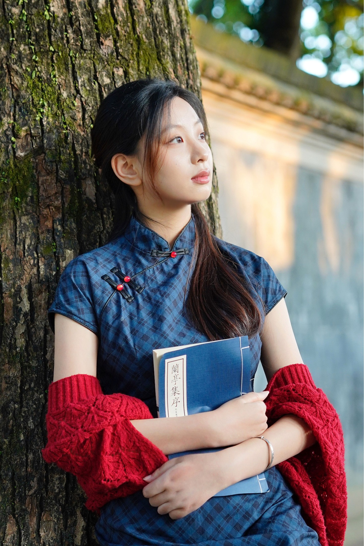 小u – 《蓝色江南旗袍》[19P] 插图4