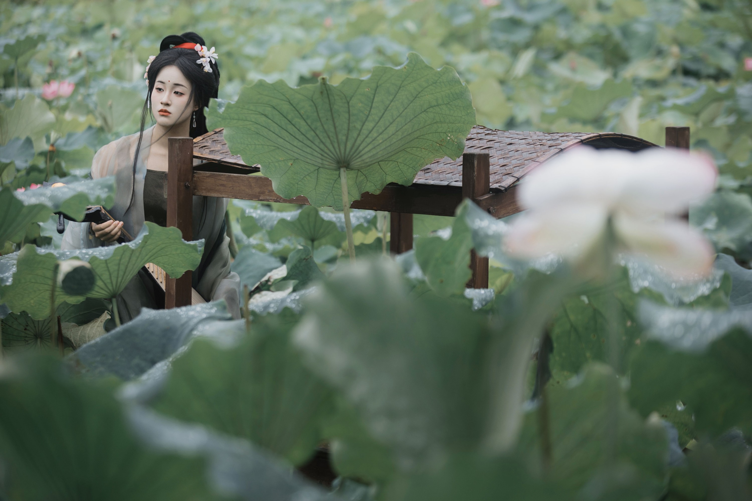 原地掉线去夜闹 – 《雨中采荷》[35P] 插图4