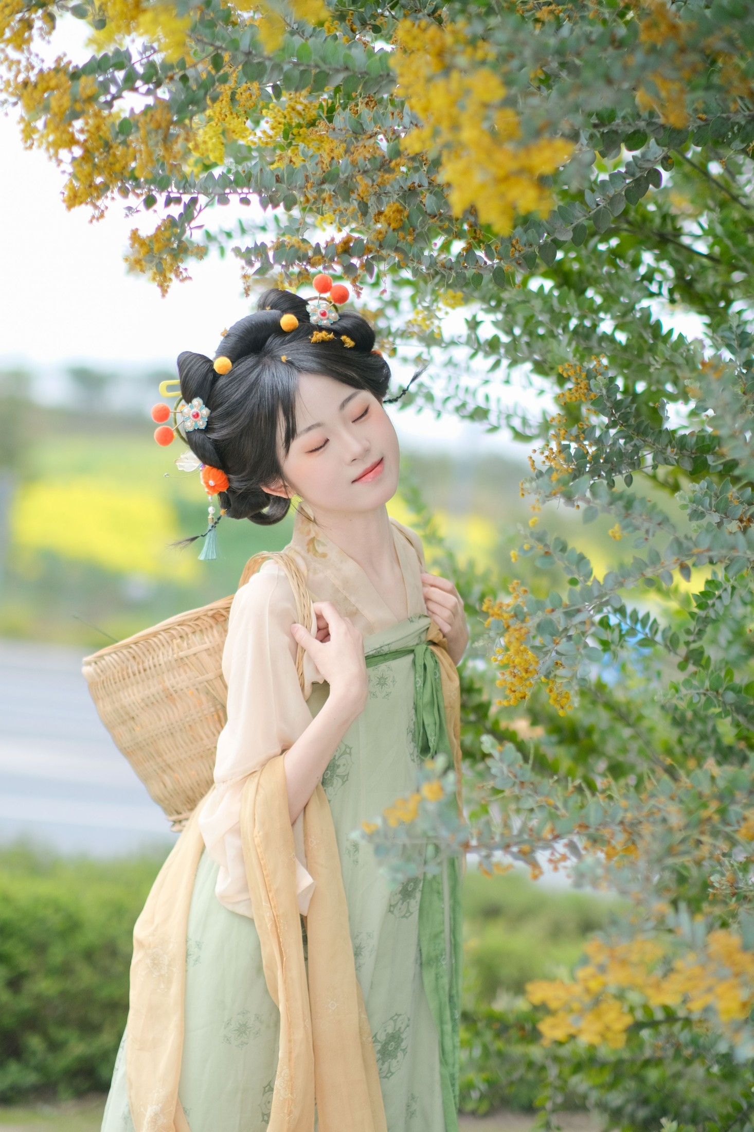 1010 – 《可可爱爱的小唐风金合欢写真》[14P]-66COS