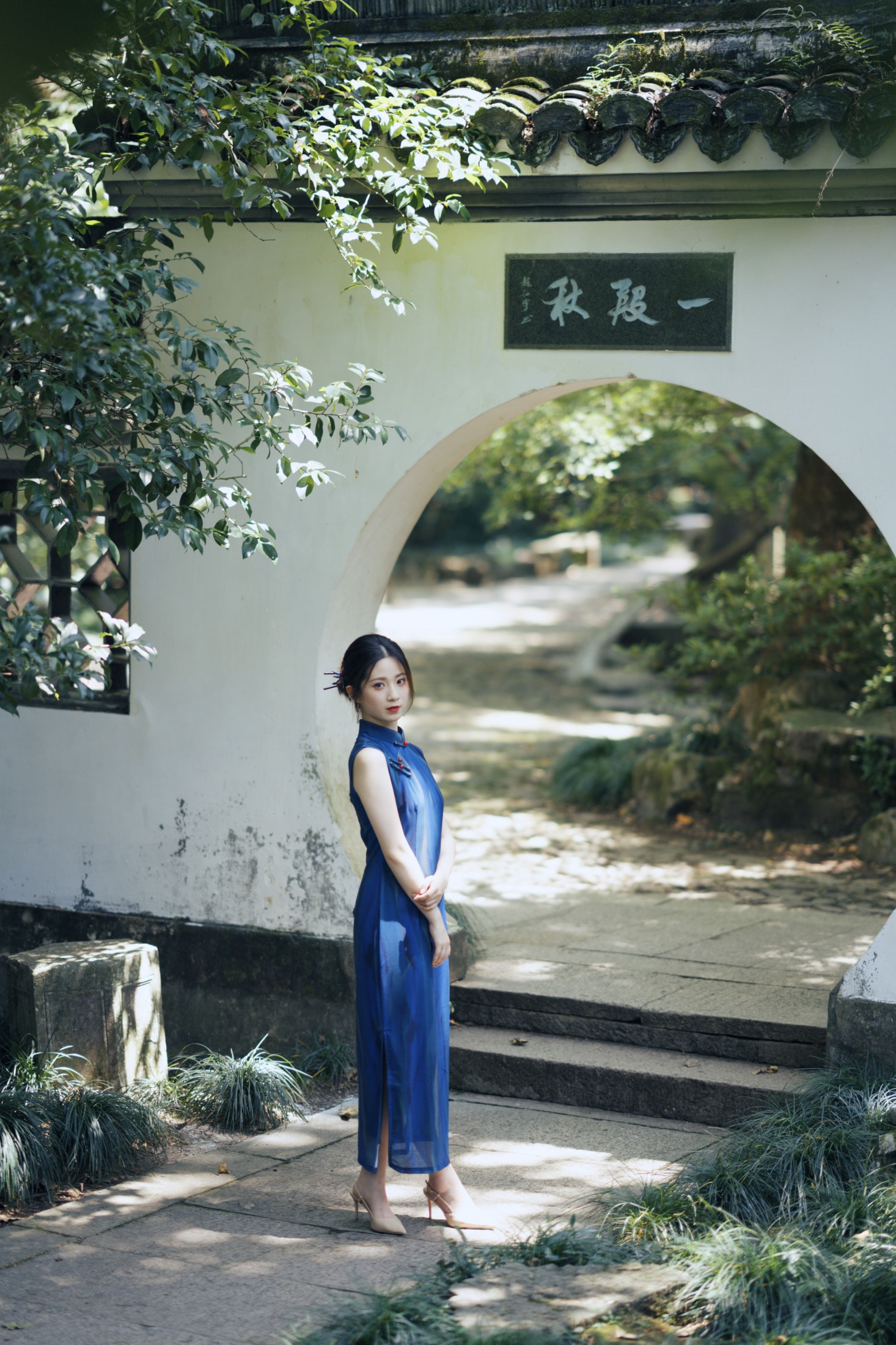 丽丽 – 《蓝色旗袍 虎跑的夏》[53P]-66COS