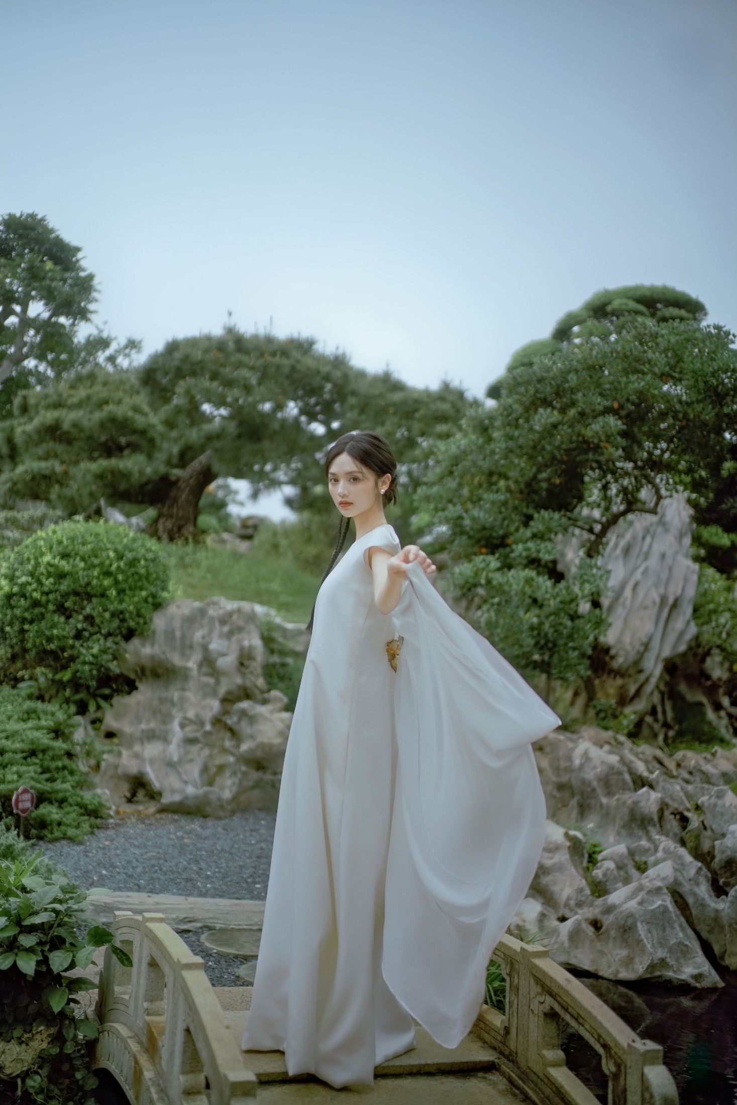 雨文 – 《白裙映园，锦鲤伴仙踪》[32P] 插图5