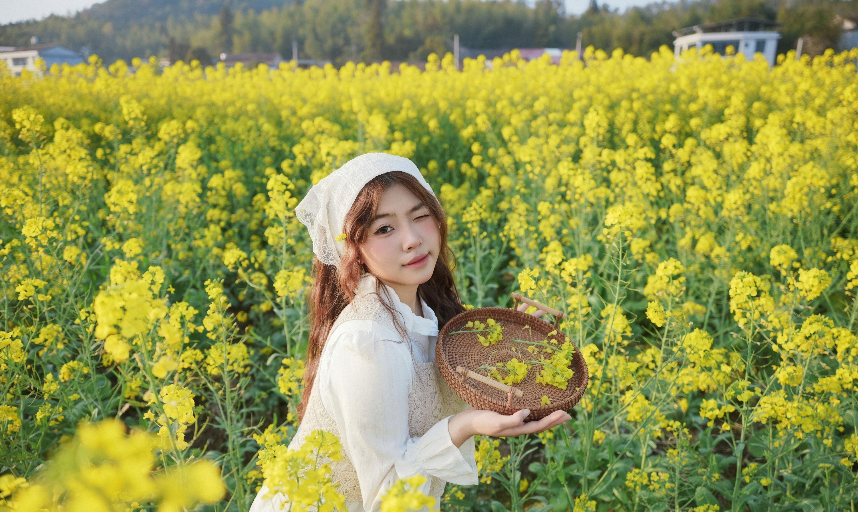 静静已 – 《田园少女油菜花》[39P] 插图2