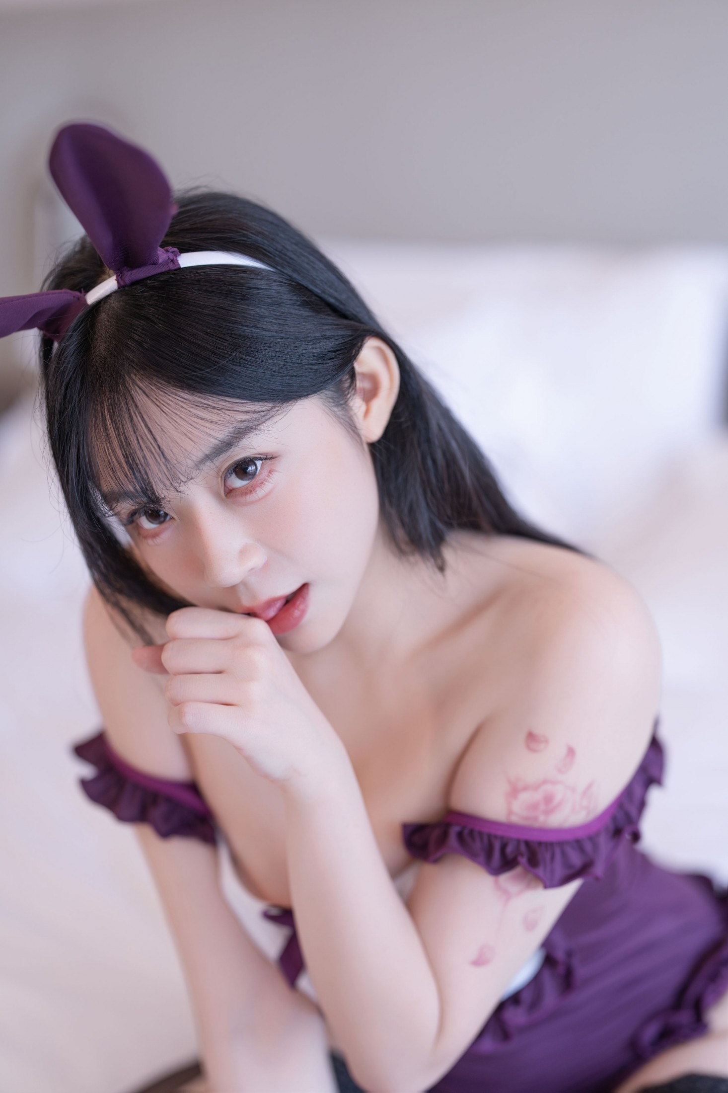 一元同学Jodie – 《紫调兔耳，邂逅温柔》[57P] 插图4