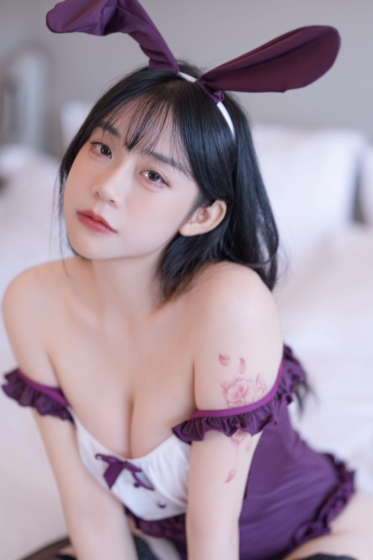 一元同学Jodie – 《紫调兔耳，邂逅温柔》[57P] 插图3