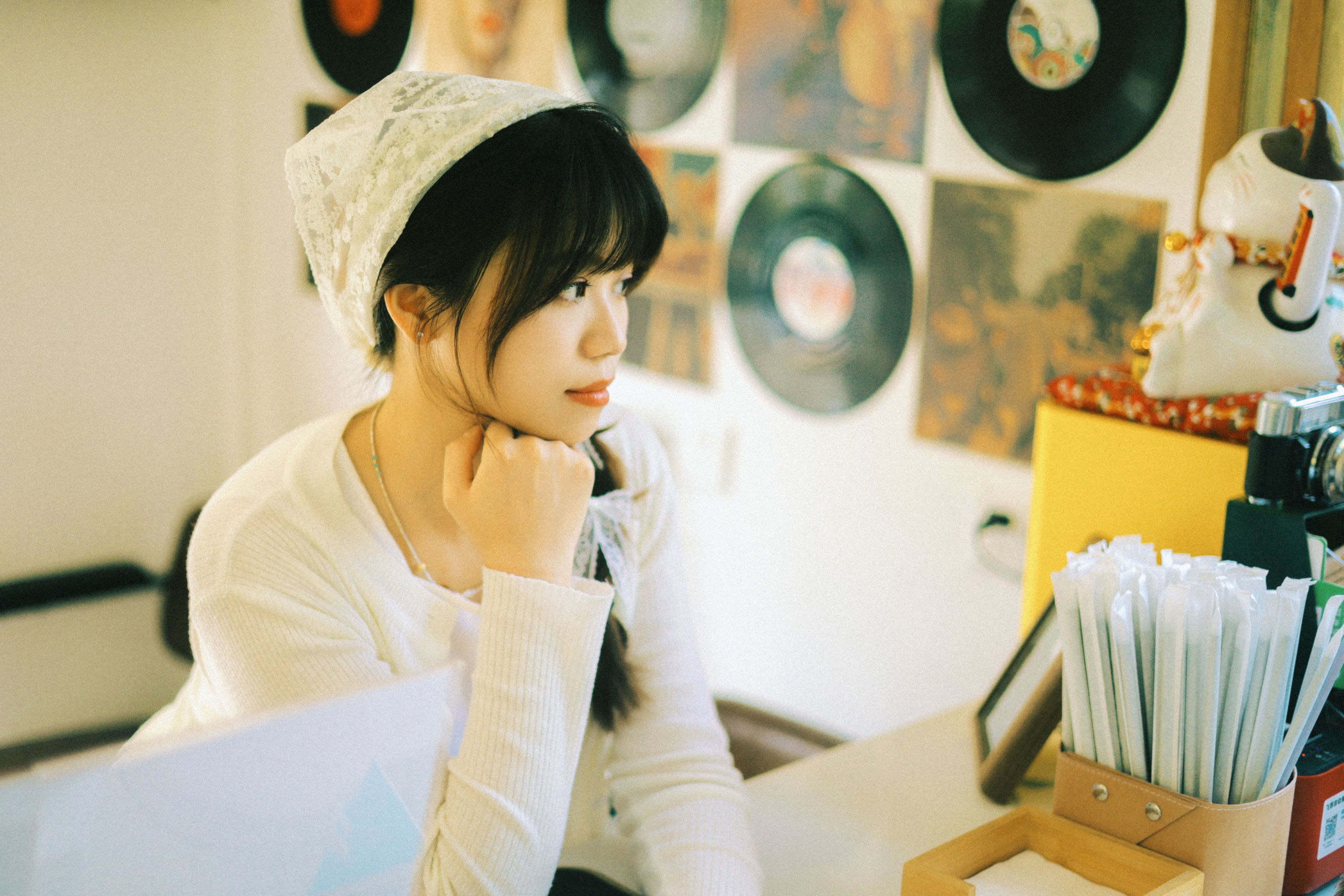 喵喵 – 《咖啡店老板娘》[15P]-66COS