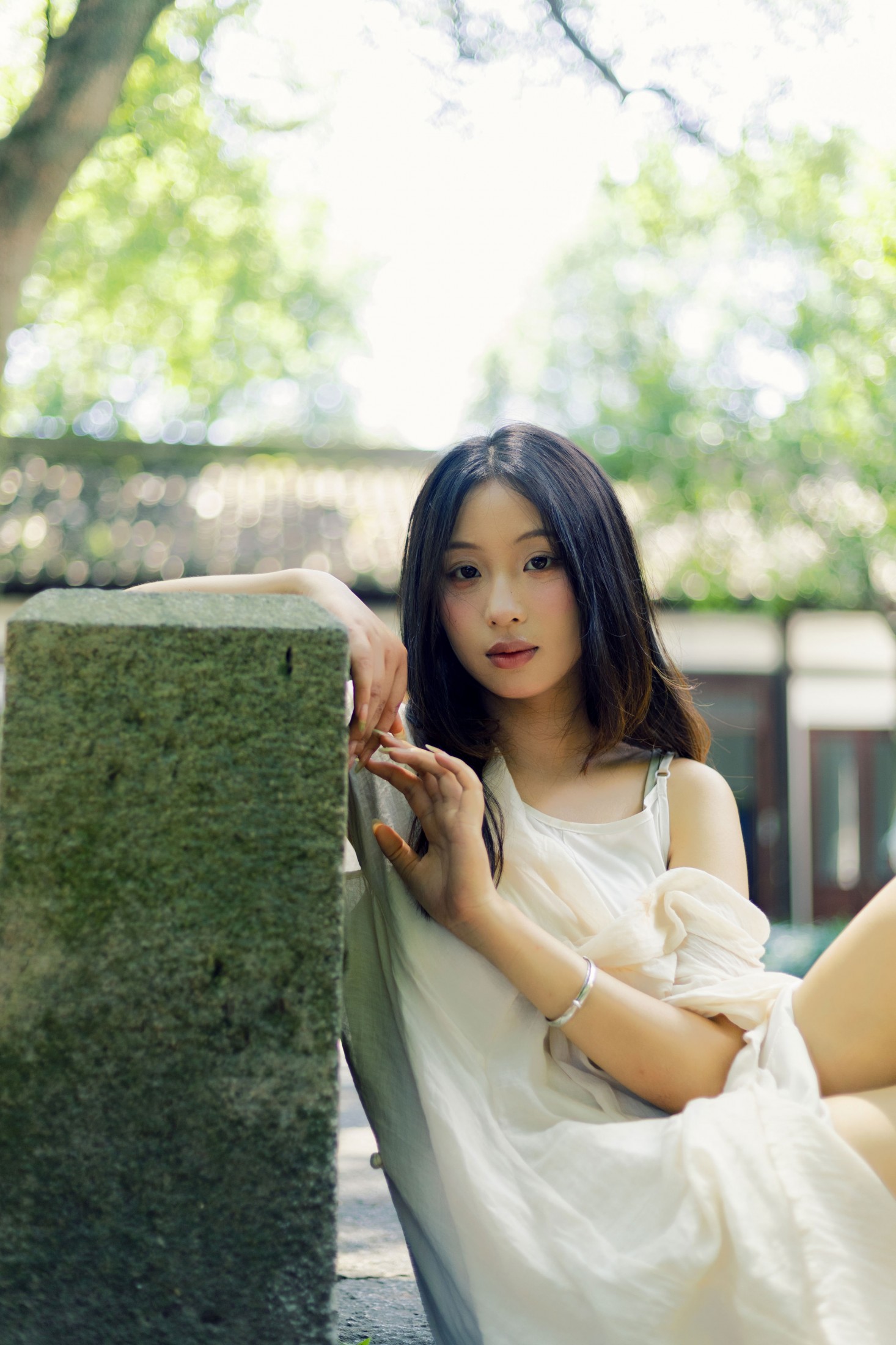 小u – 《六和塔的光影绿意》[35P]-66COS