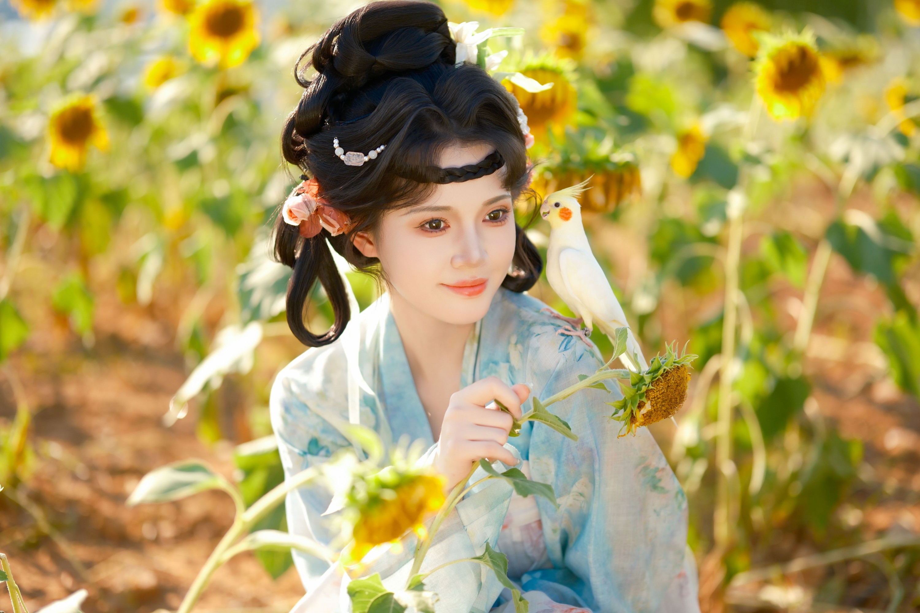 松饼啾啾 – 《向日葵少女》[56P] 插图3